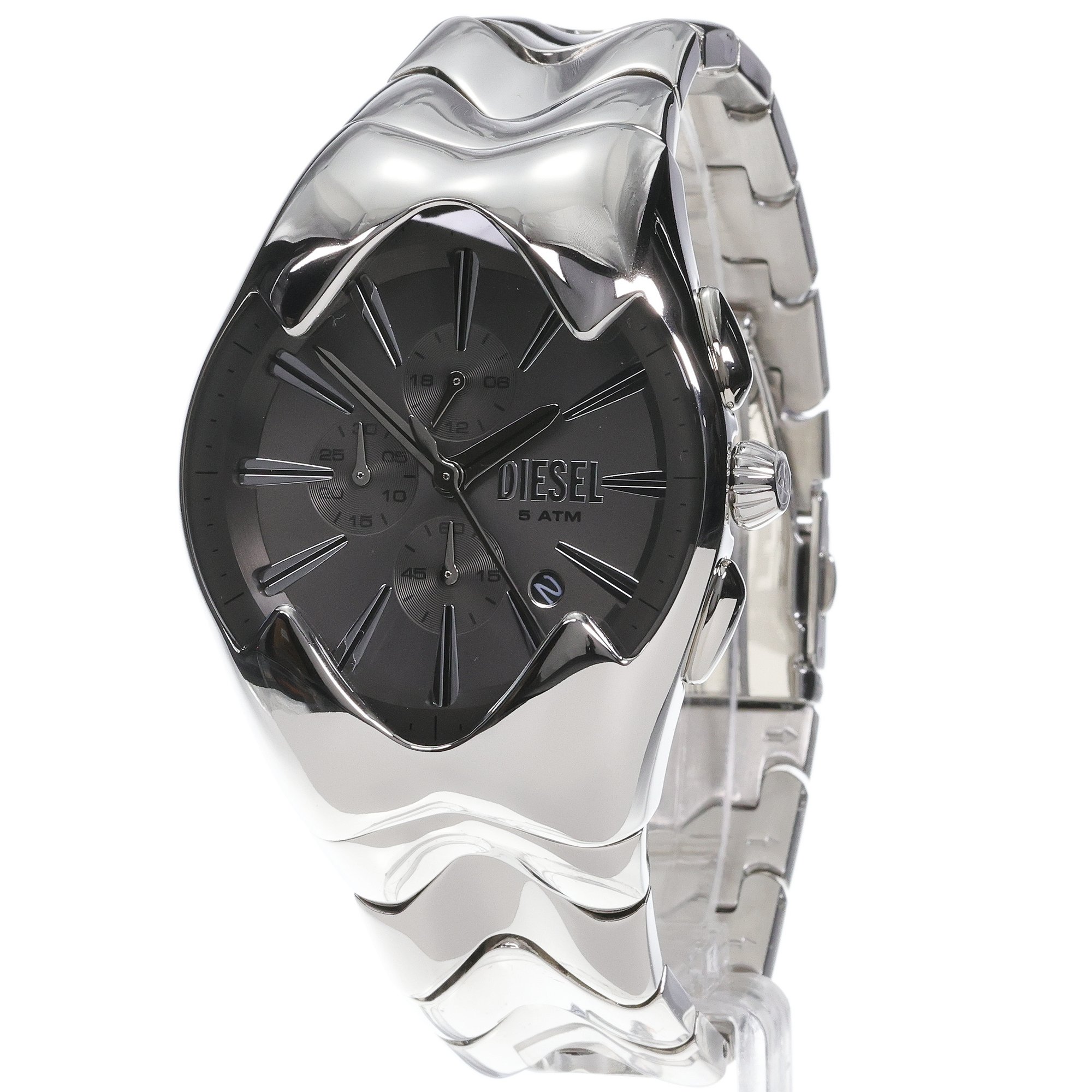 Diesel DZ4683 zegarek srebrny fashion-modowy Diesel bransoleta