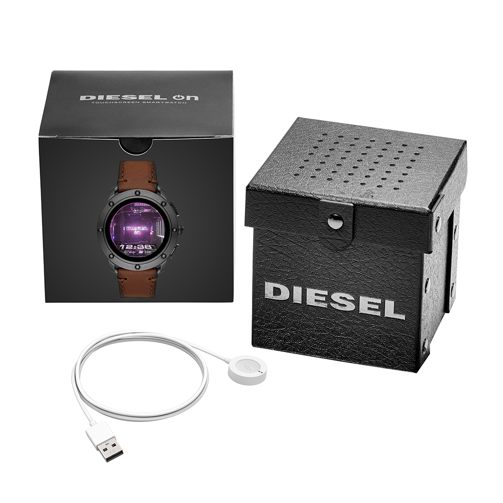 Diesel DZT2032 zegarek szary fashion/modowy ON pasek - miniatura 5