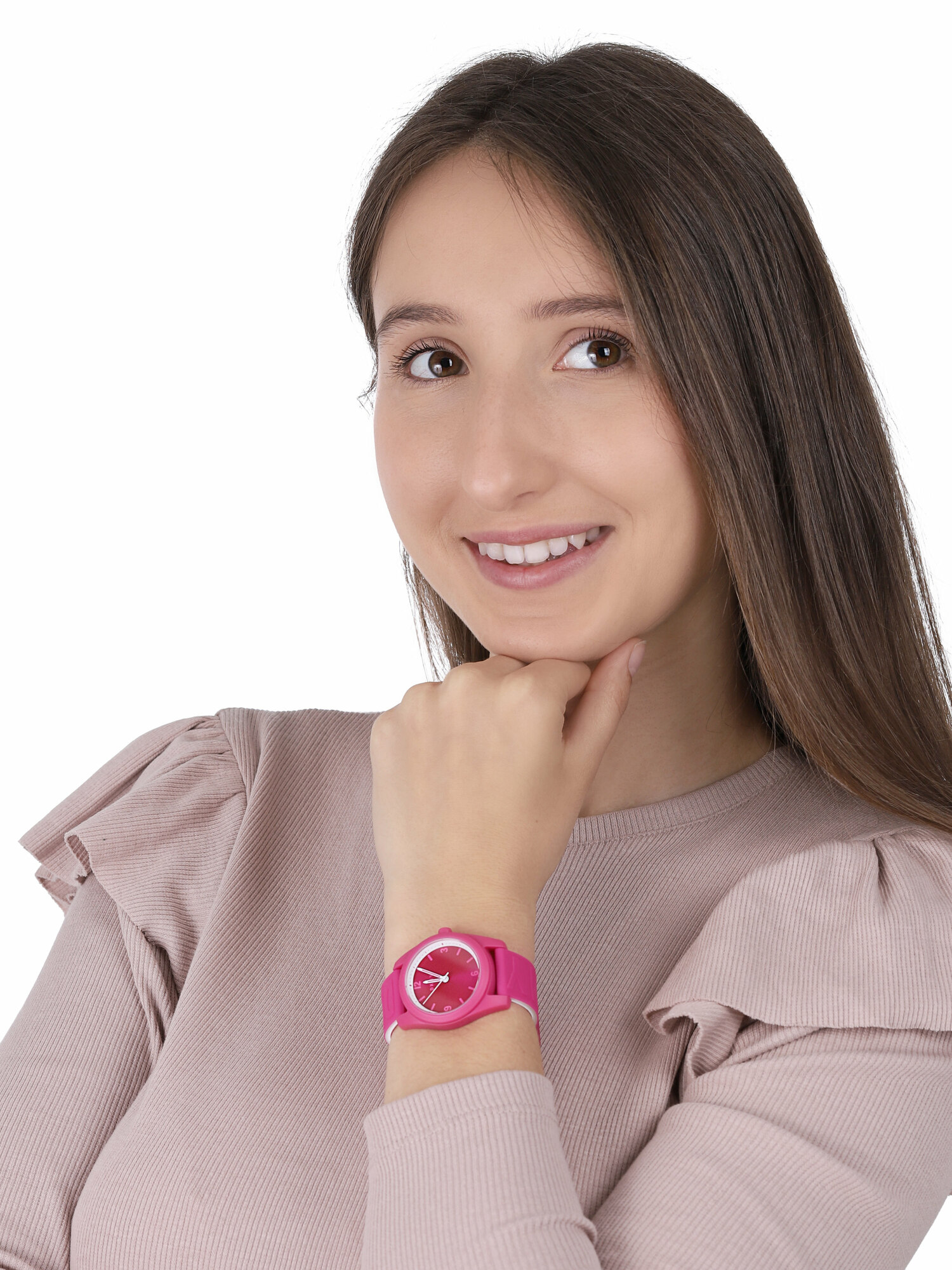 DKNY NY2898 zegarek różowy klasyczny Pasek pasek - miniatura 2