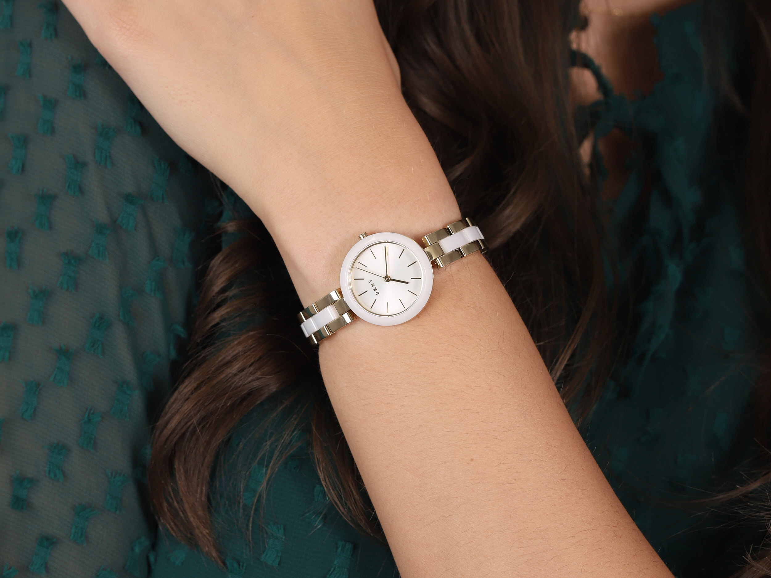 DKNY NY2911 zegarek biały klasyczny Bransoleta bransoleta - miniatura 4