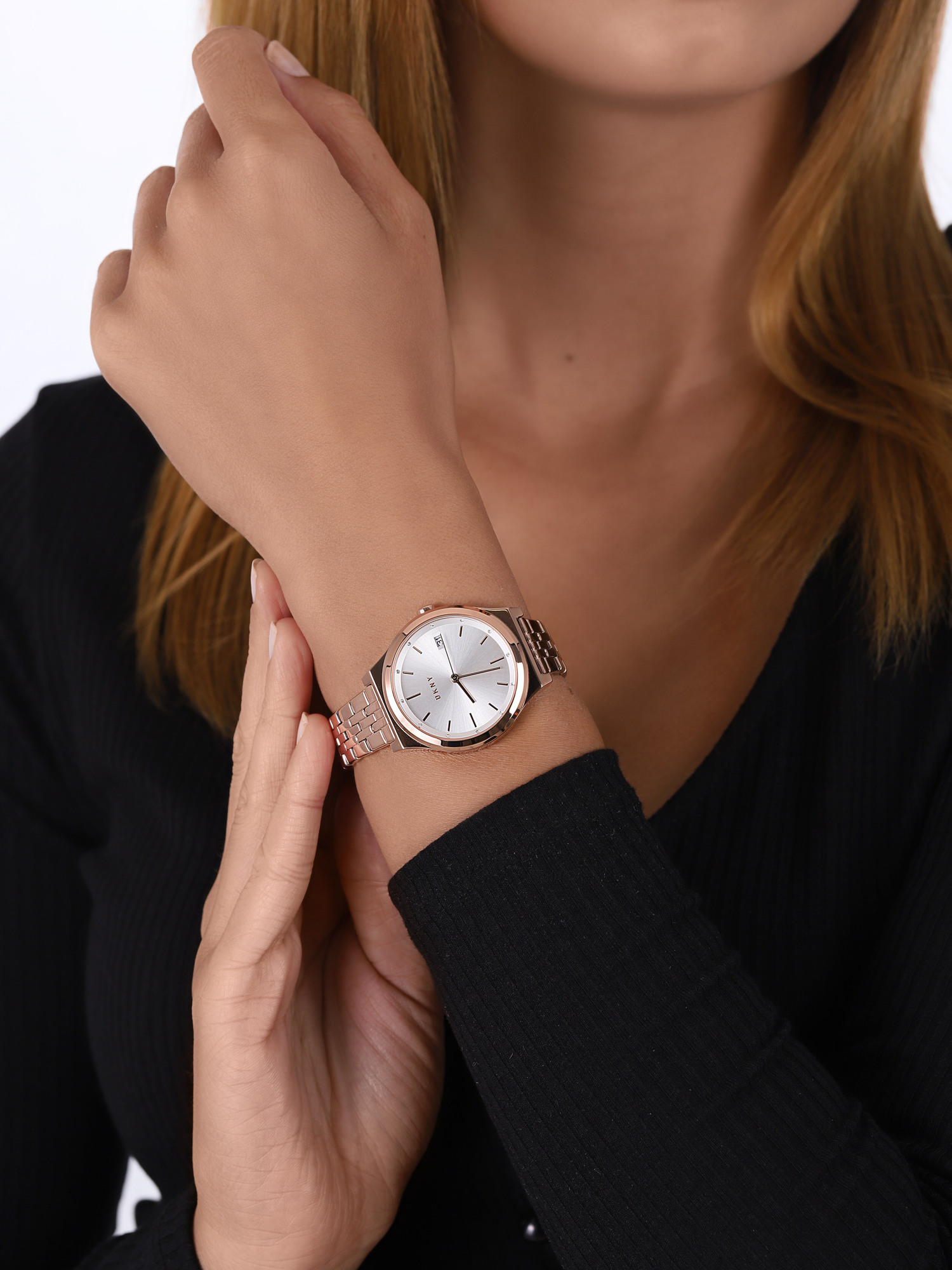 DKNY NY2947 zegarek różowe złoto klasyczny Bransoleta bransoleta - miniatura 5