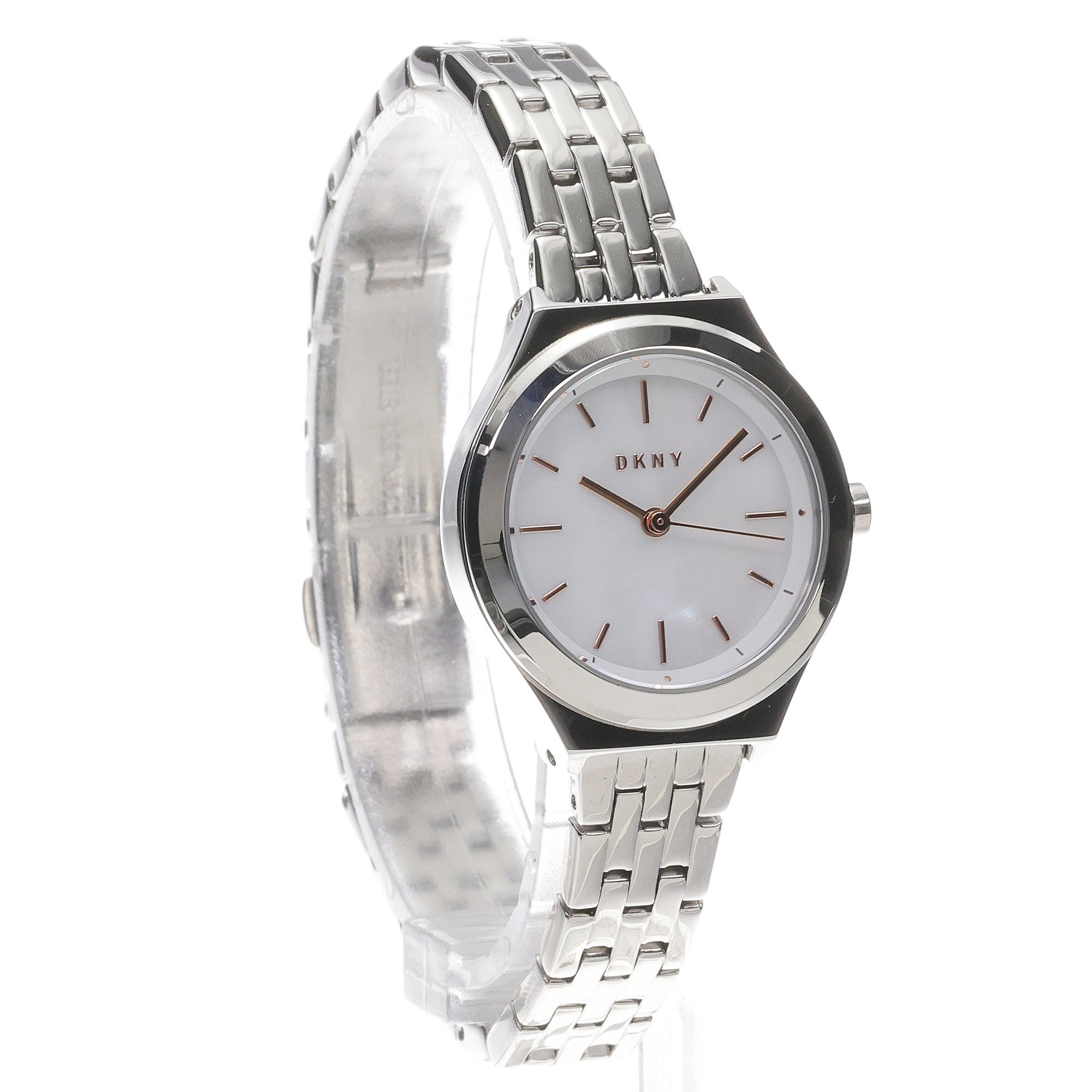 DKNY NY2976 zegarek srebrny klasyczny Bransoleta bransoleta - miniatura 3