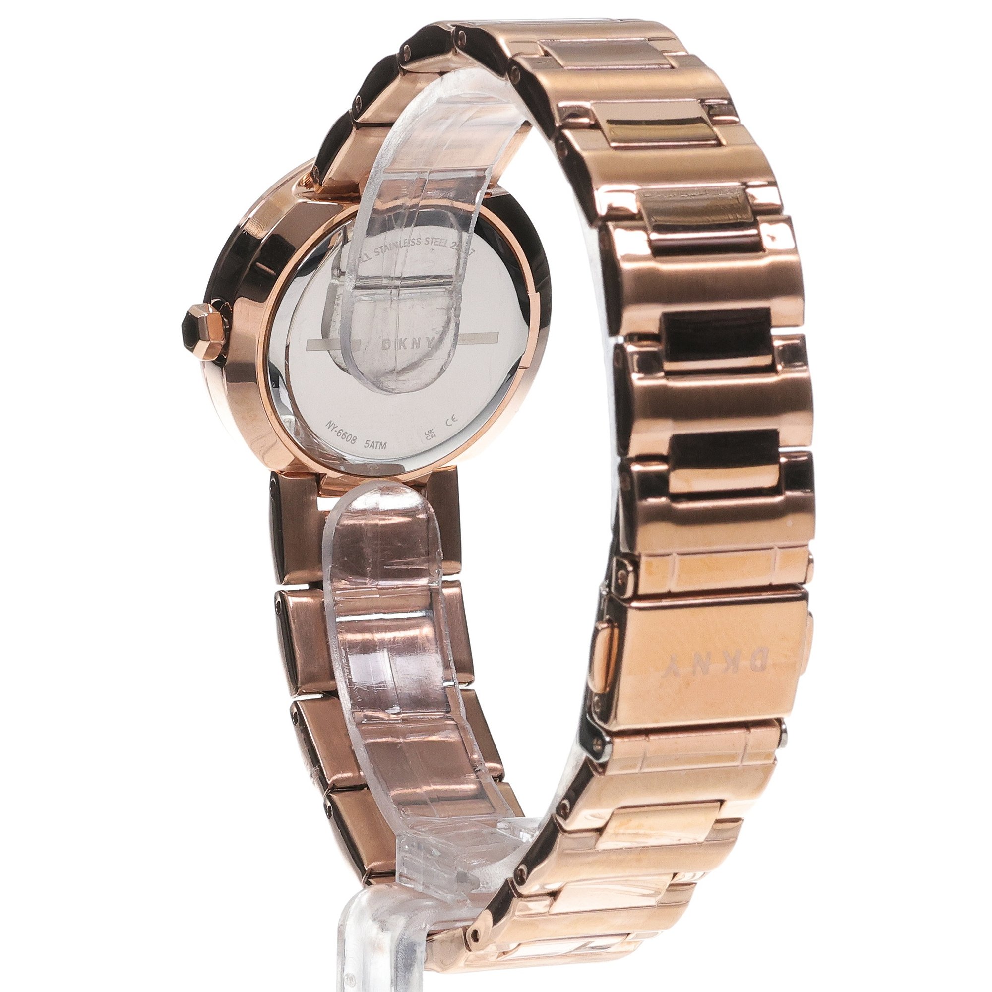 DKNY NY6608 zegarek różowe złoto klasyczny Bransoleta bransoleta - miniatura 4