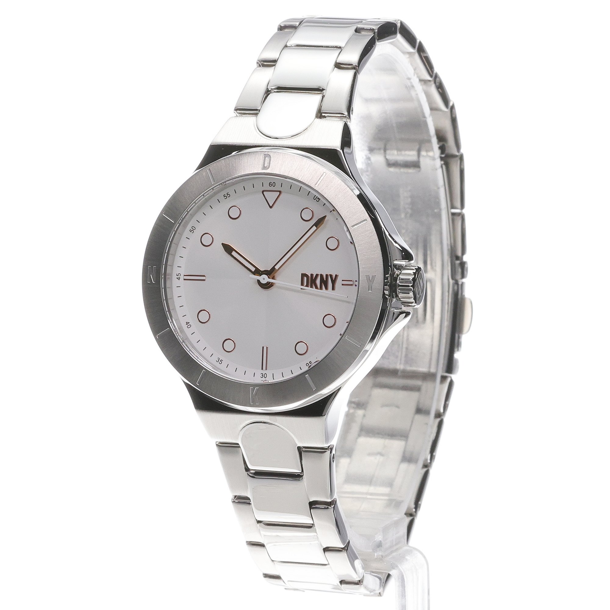 DKNY NY6641 Bransoleta CHAMBERS zegarek damski klasyczny mineralne