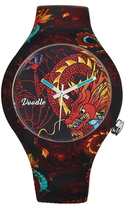 Doodle DODR003 Doodle The Original RED DRAGON DOODLE WATCH - zdjęcie 1
