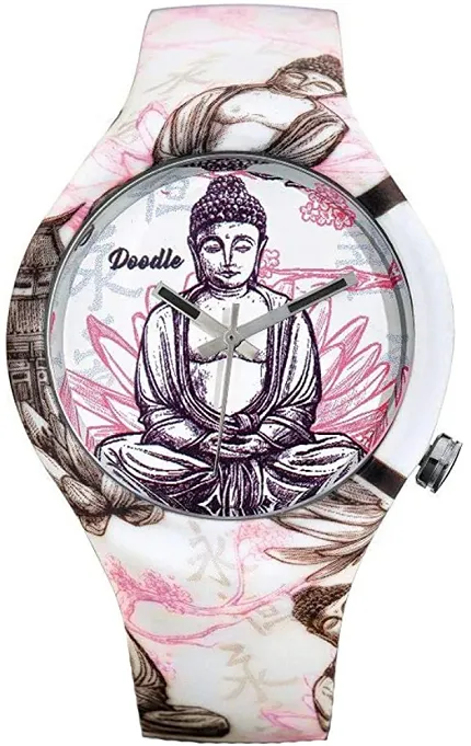 Doodle DOOR001 Doodle The Original BUDDHA WHITE DOODLE WATCH - zdjęcie 1