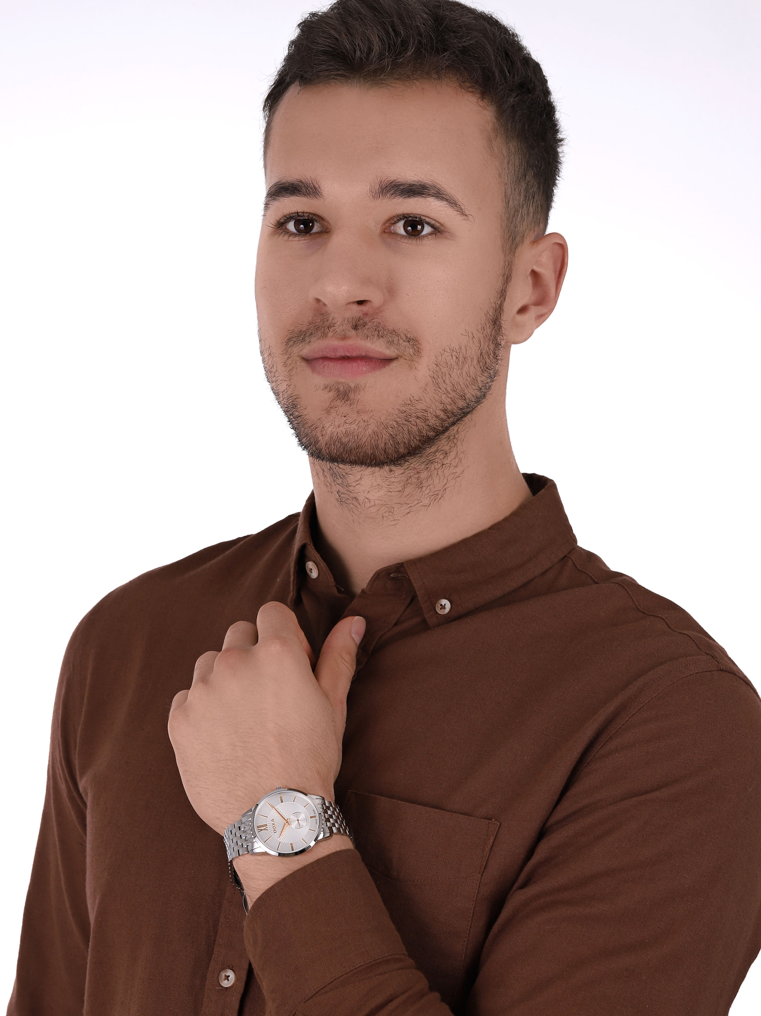 Doxa 105.10.022Y.10 zegarek męski Slim Line - miniatura 2