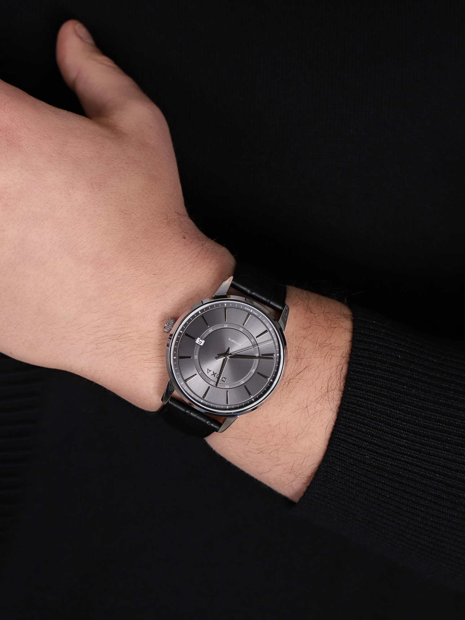 Doxa 107.10.121.01 męski zegarek Slim Line pasek - miniatura 3