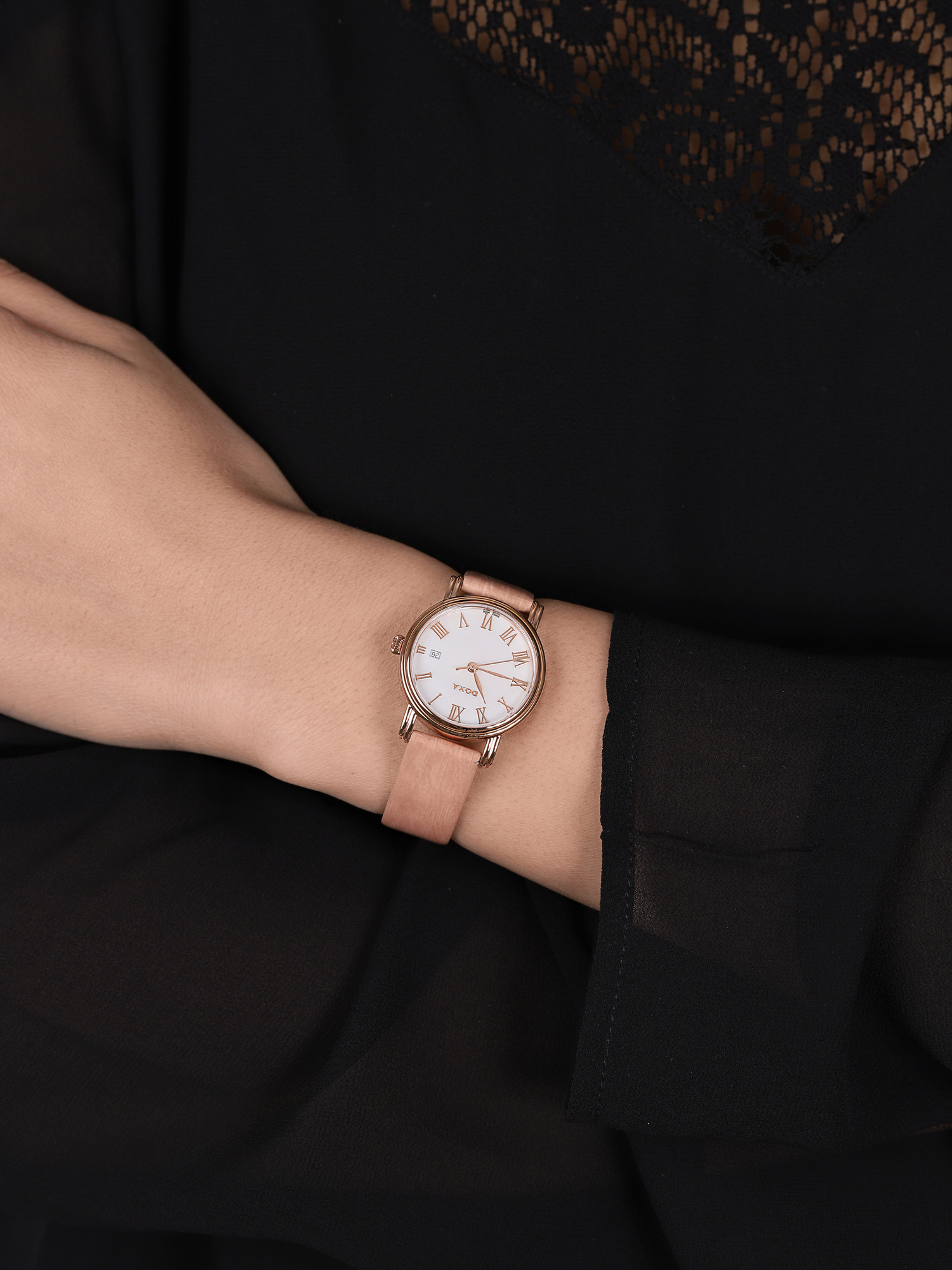 Doxa 222.95.052.80 Royal zegarek damski klasyczny szafirowe - miniatura 3