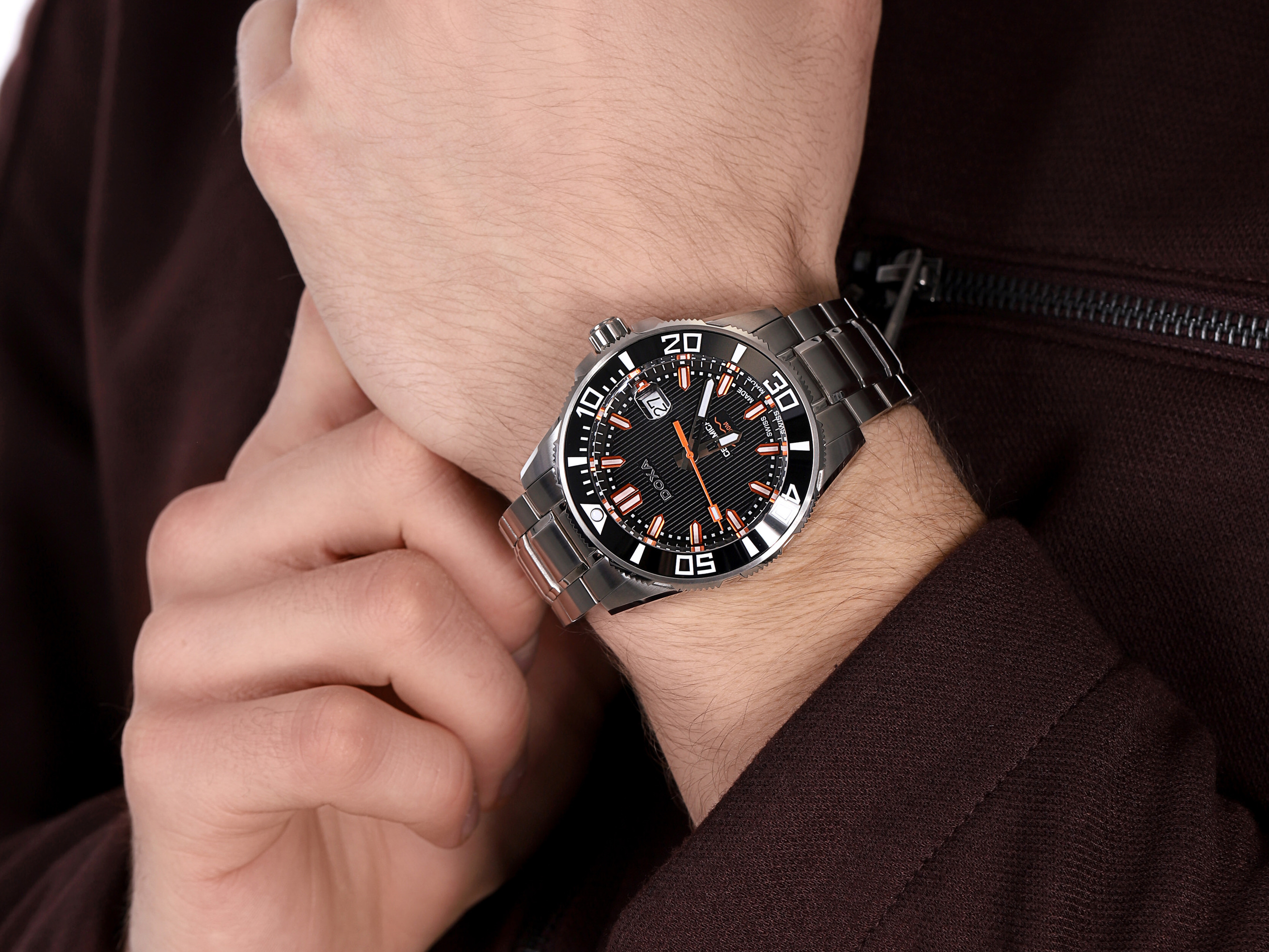 Doxa 707.10.101.10 męski zegarek Into the Ocean bransoleta - miniatura 4