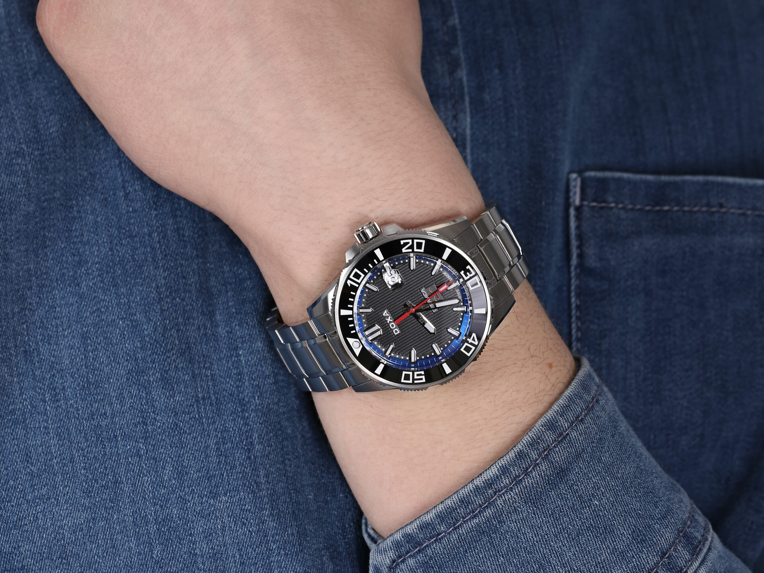 Doxa 707.10.191.10 zegarek męski Into the Ocean - miniatura 4