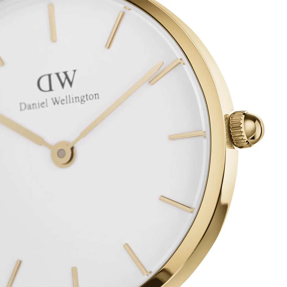 DW00100550 zegarek złoty klasyczny Petite pasek - miniatura 2