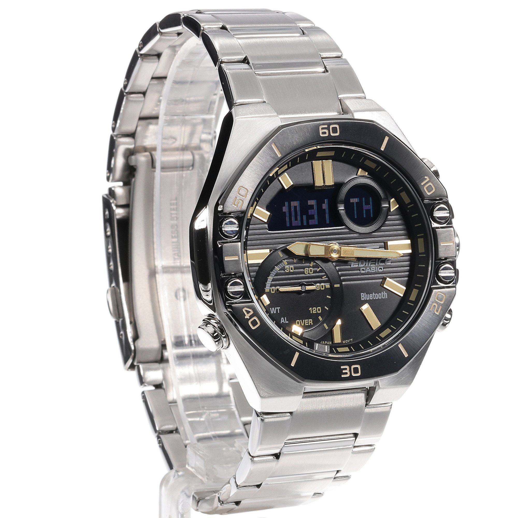 EDIFICE ECB-10DB-1A9EF męski zegarek EDIFICE Premium bransoleta