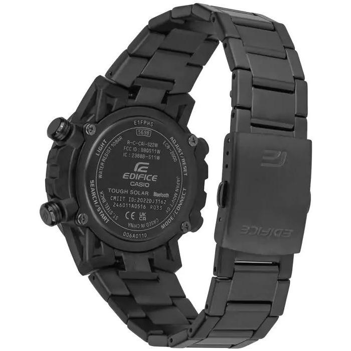 EDIFICE ECB-2000DC-1BEF zegarek czarny sportowy EDIFICE Premium bransoleta - miniatura 5