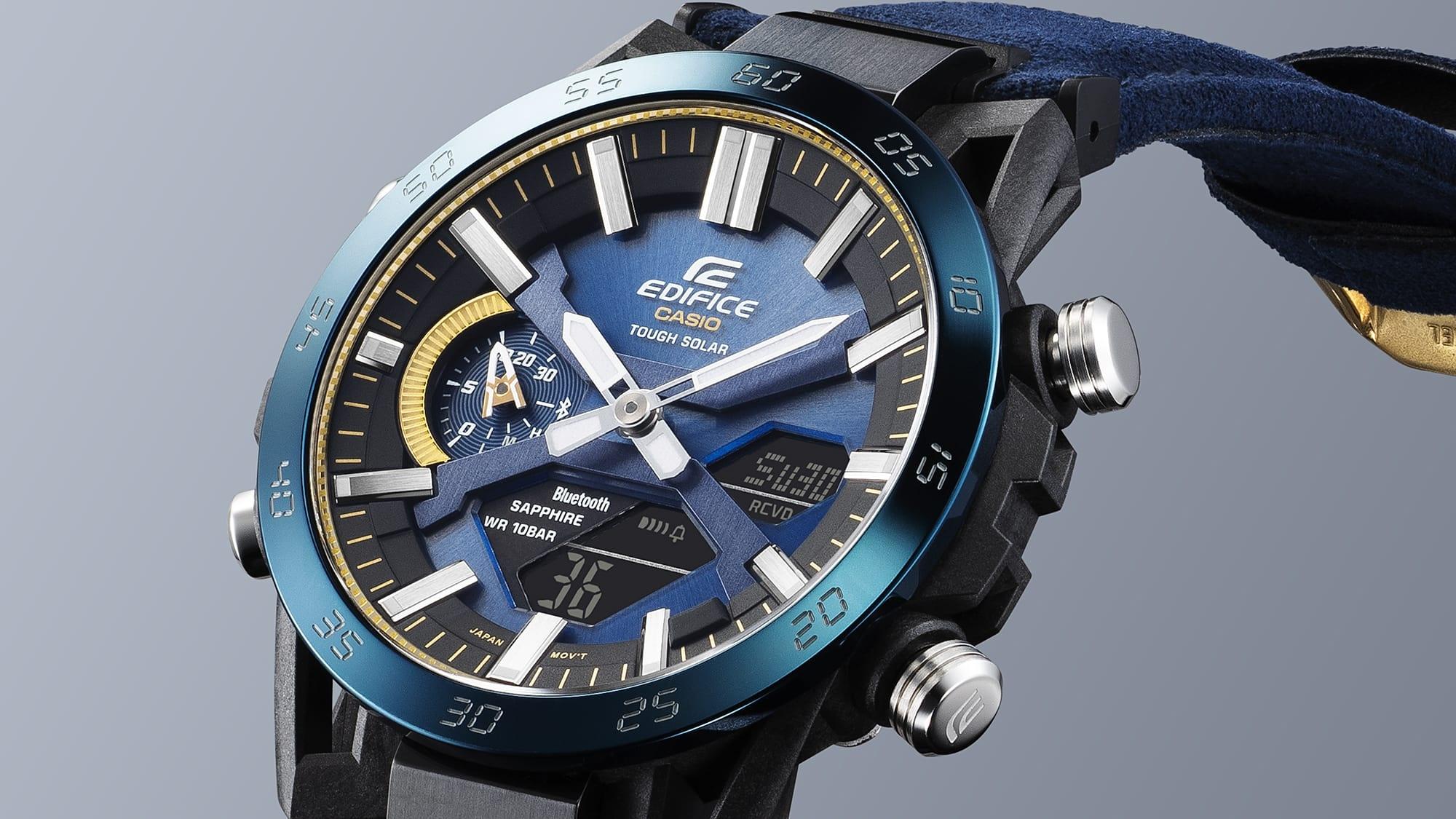 EDIFICE ECB-2000SS-2AER Edifice Sky and Sea Casio 50th Anniversary zegarek sportowy EDIFICE Premium