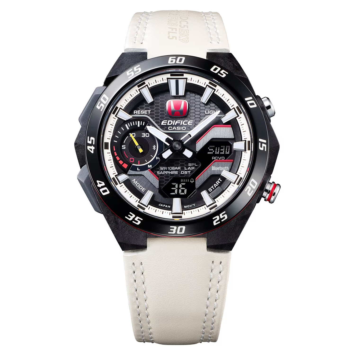 EDIFICE ECB-2200HTR-1AER EDIFICE Premium sportowy zegarek czarny - miniatura 2