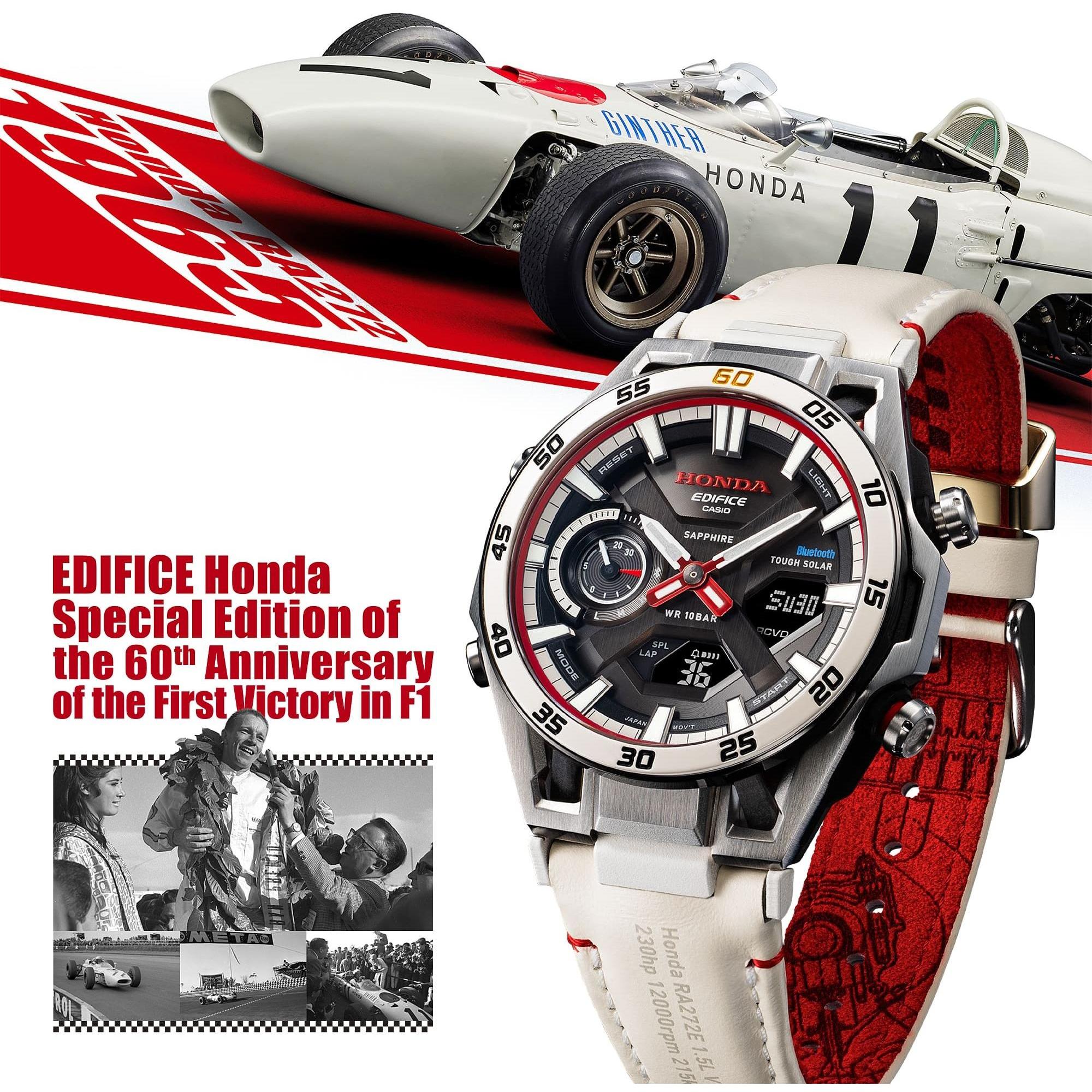EDIFICE ECB-2300HR-1AER EDIFICE Premium x Honda Formula 1 60th Anniversary Limited Edition pasek