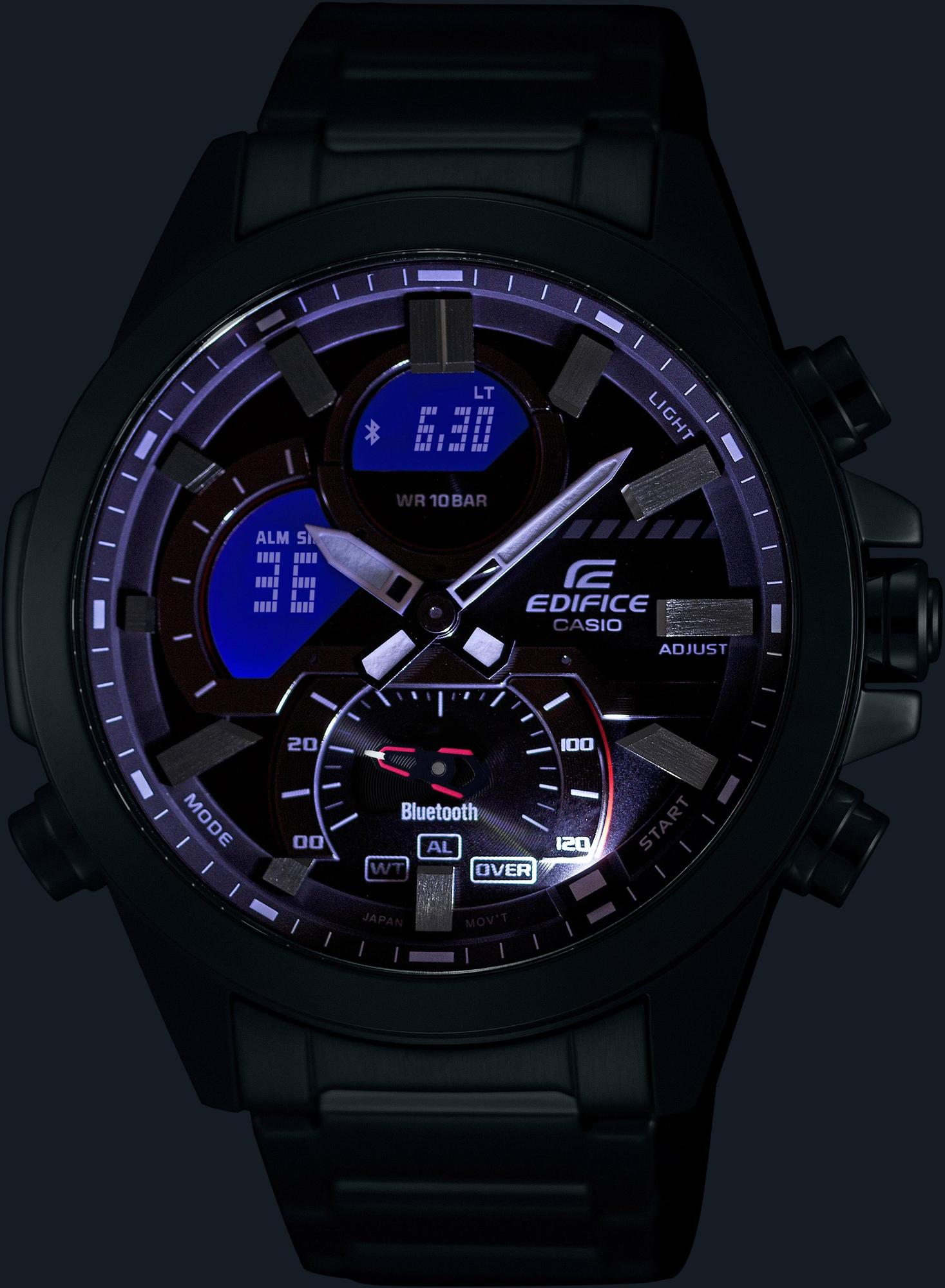 EDIFICE ECB-30P-1AEF męski zegarek EDIFICE Premium pasek - miniatura 2