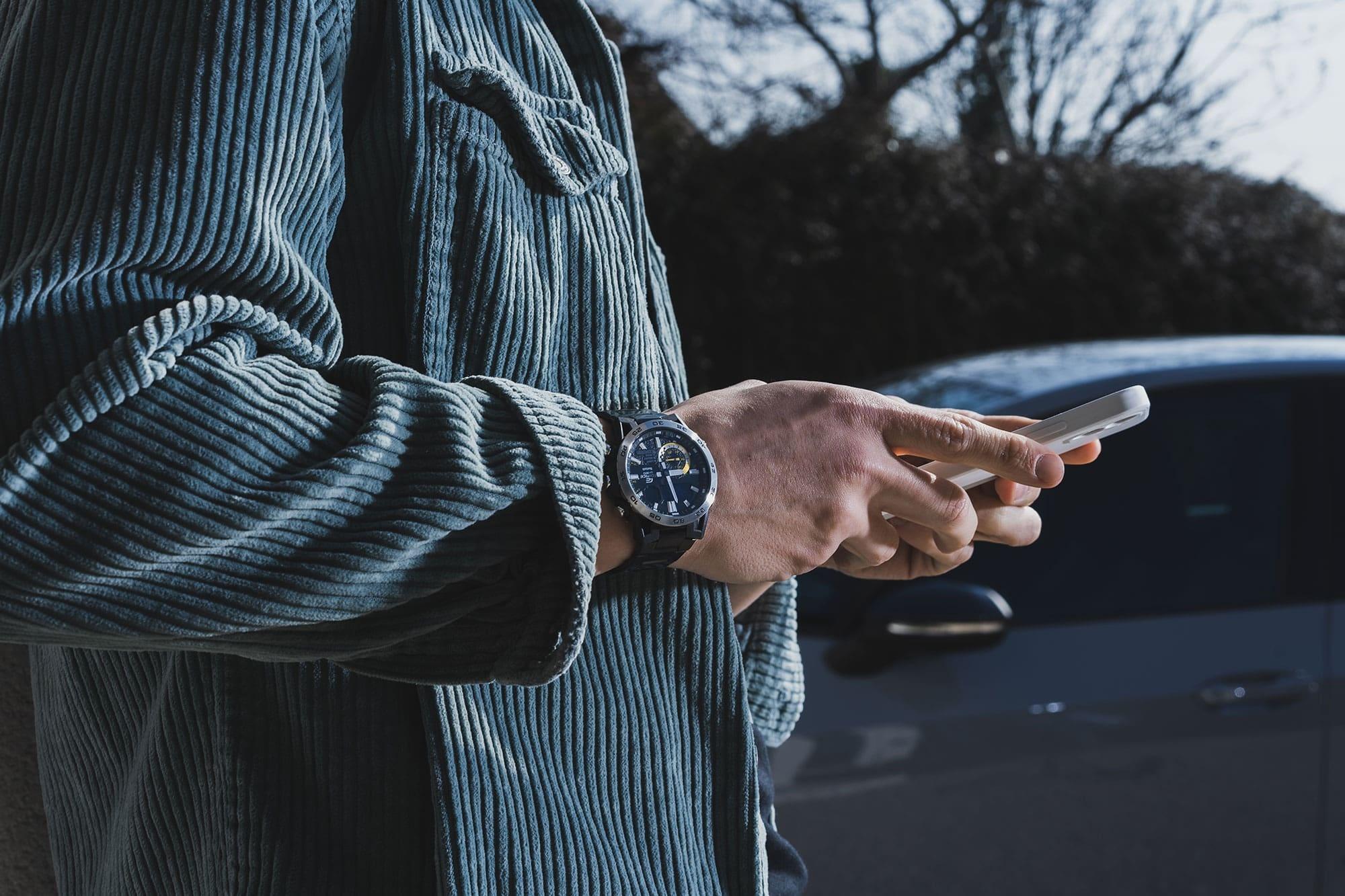 EDIFICE ECB-40DC-1AEF męski zegarek EDIFICE Premium bransoleta - miniatura 4