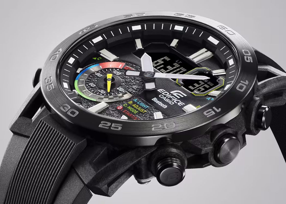 EDIFICE ECB-40MP-1AEF męski zegarek EDIFICE Premium pasek - miniatura 3