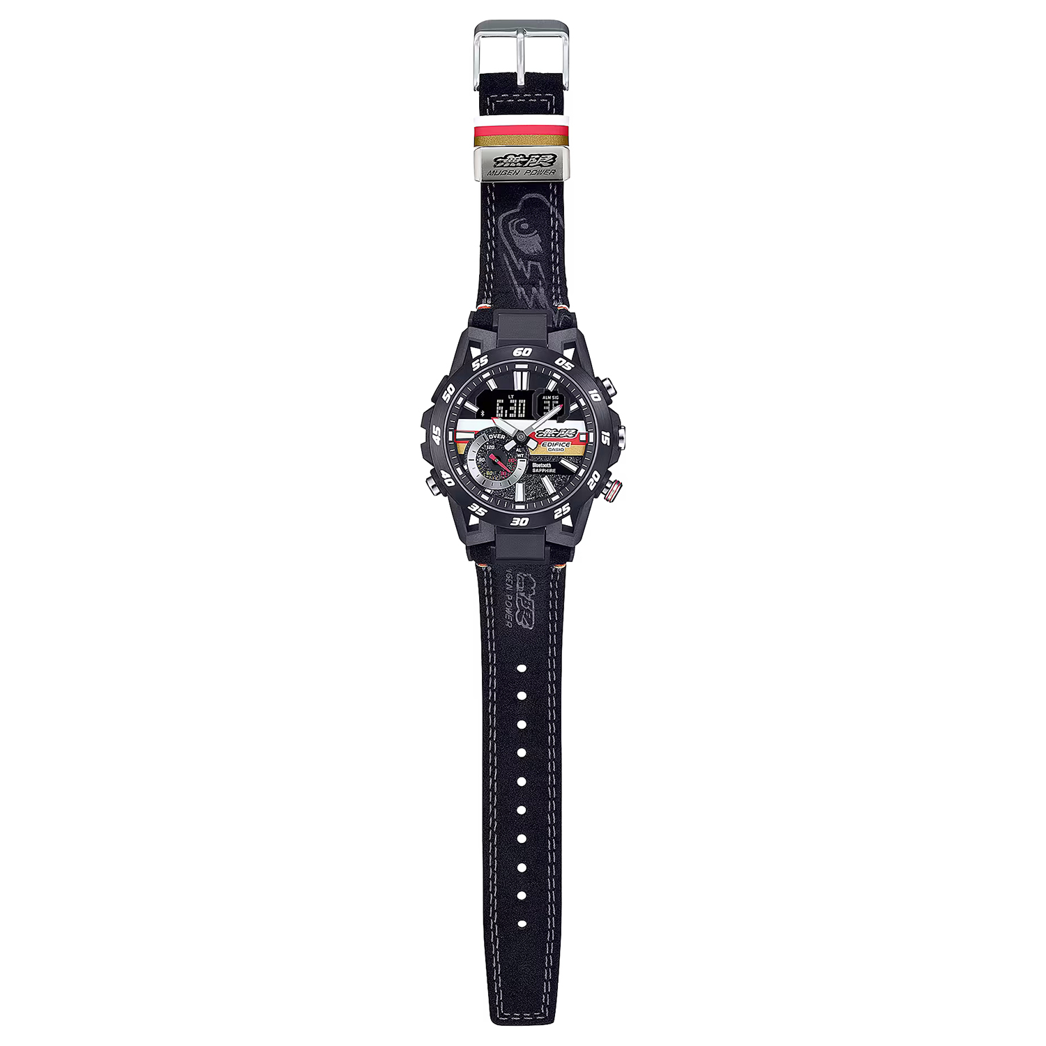 EDIFICE ECB-40MU-1AER zegarek czarny sportowy EDIFICE Premium pasek - miniatura 2