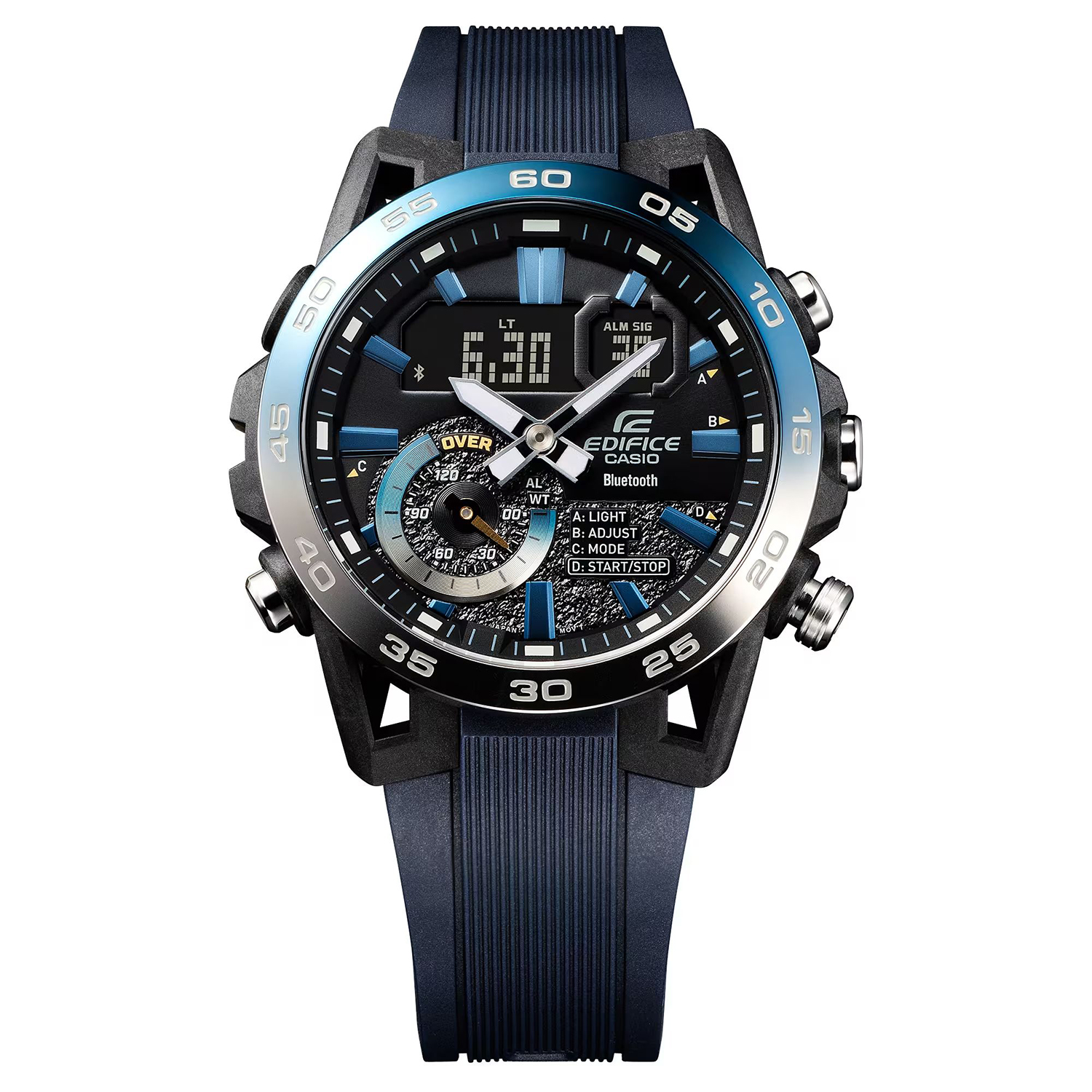 EDIFICE ECB-40NP-1AEF zegarek czarny sportowy EDIFICE Premium pasek - miniatura 2