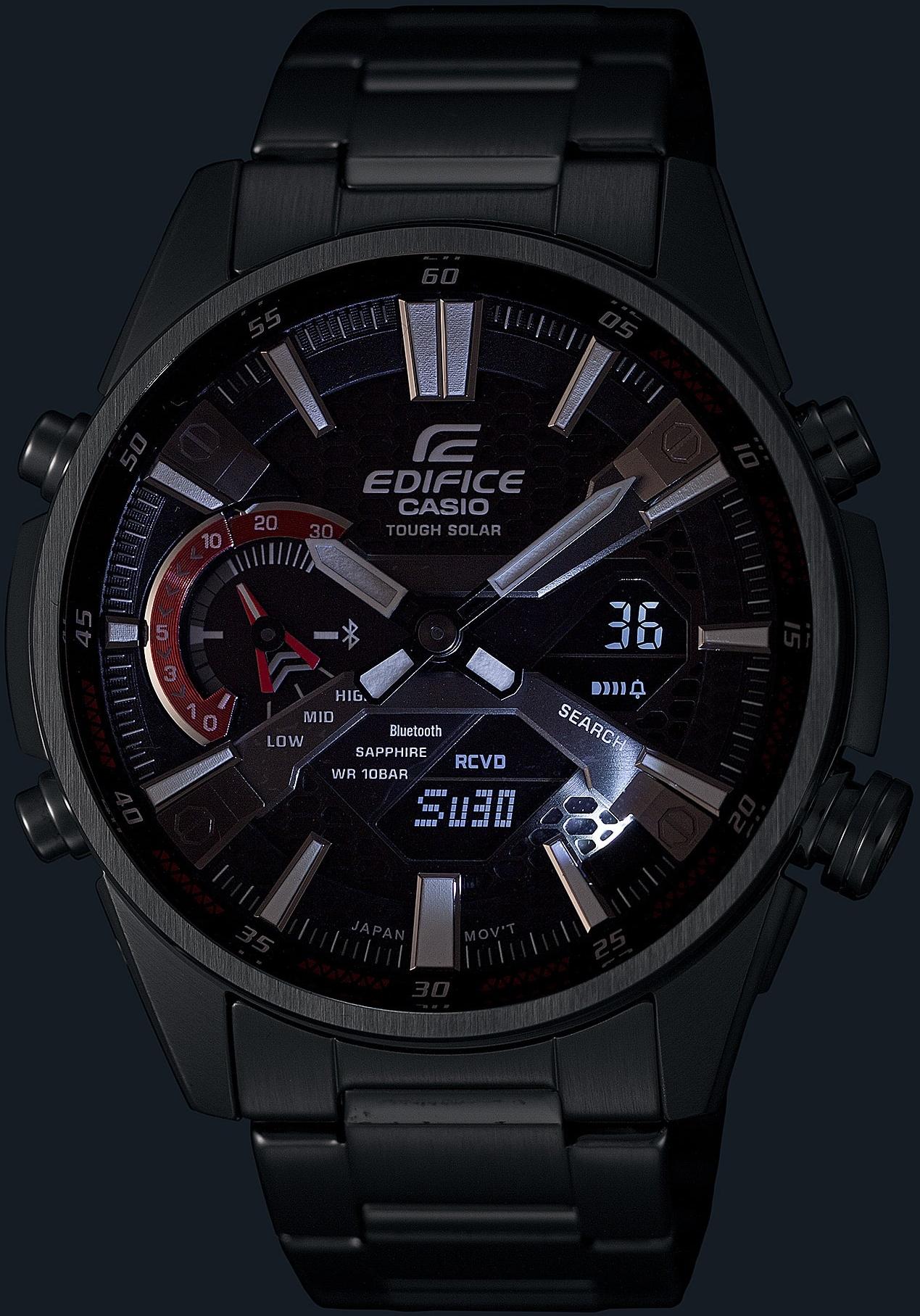 EDIFICE ECB-S100D-1AEF EDIFICE Premium zegarek męski sportowy szafirowe - miniatura 8