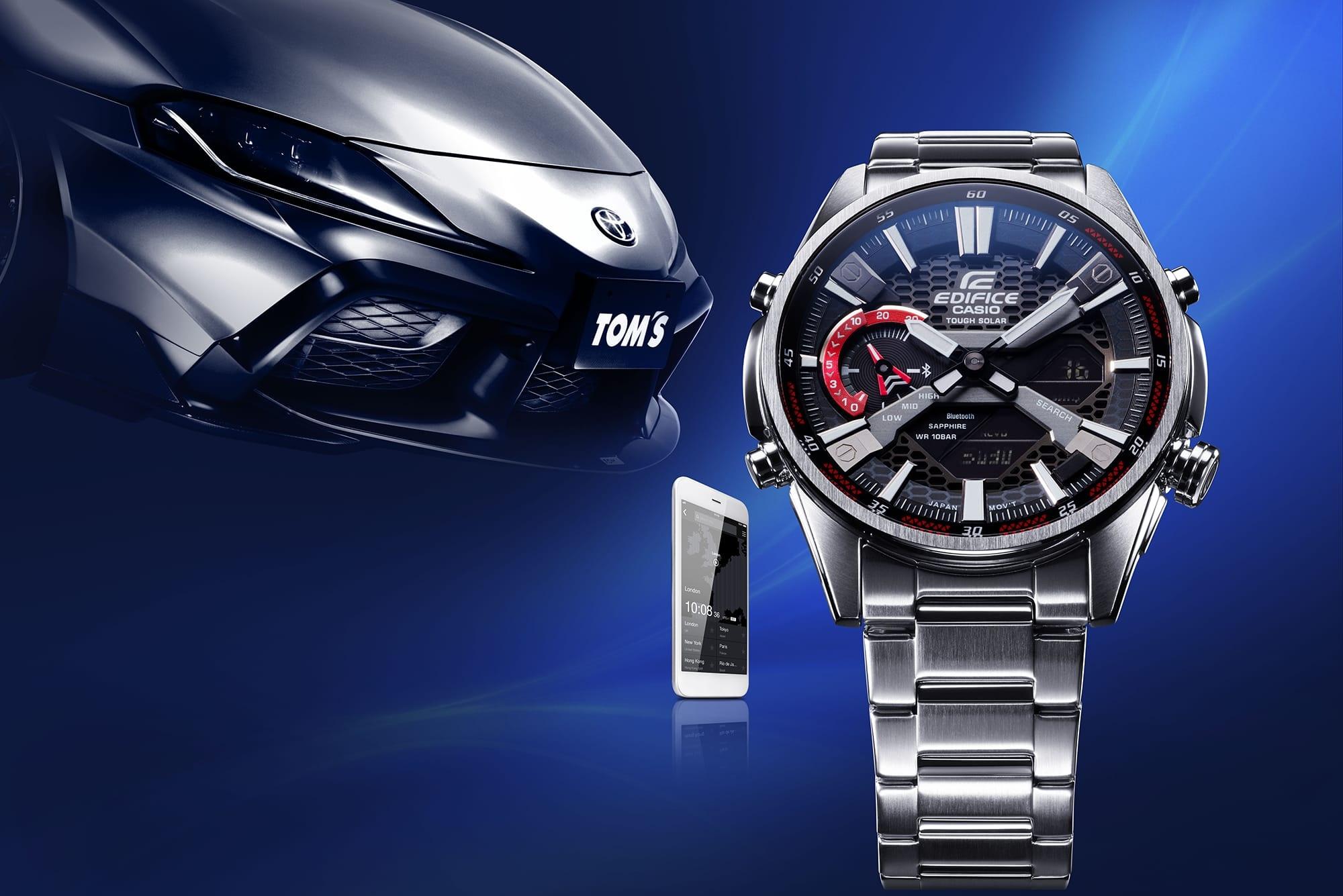 EDIFICE ECB-S100D-1AEF zegarek męski sportowy EDIFICE Premium bransoleta - miniatura 11