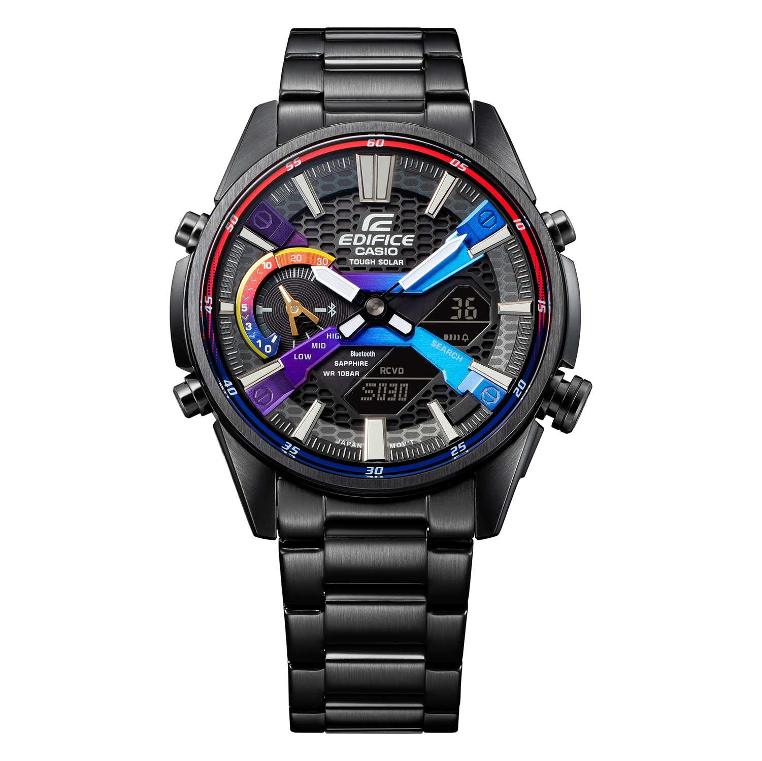 EDIFICE ECB-S100HG-1AEF męski zegarek EDIFICE Premium bransoleta - miniatura 2