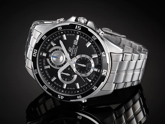 EDIFICE EFR-547D-1AVUEF zegarek srebrny klasyczny EDIFICE Momentum bransoleta - miniatura 5