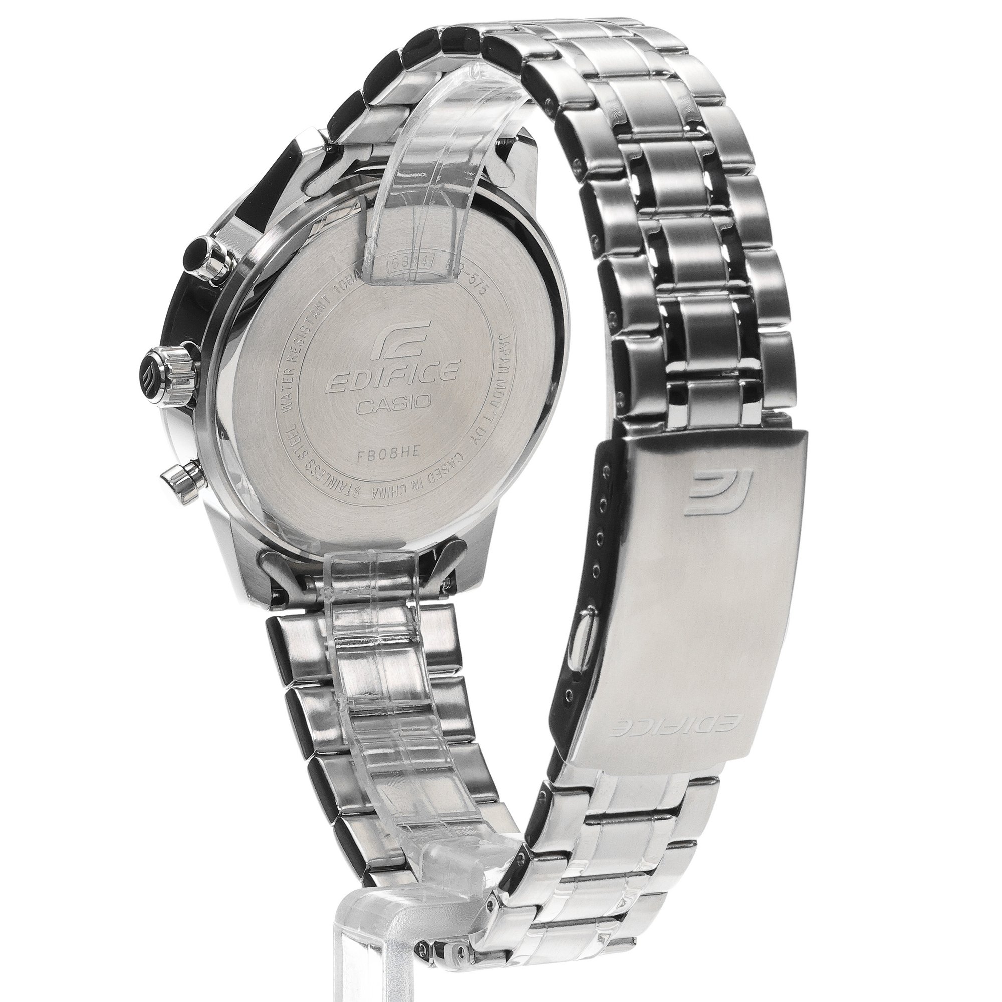 EDIFICE EFR-575D-4AEF zegarek srebrny sportowy Edifice bransoleta