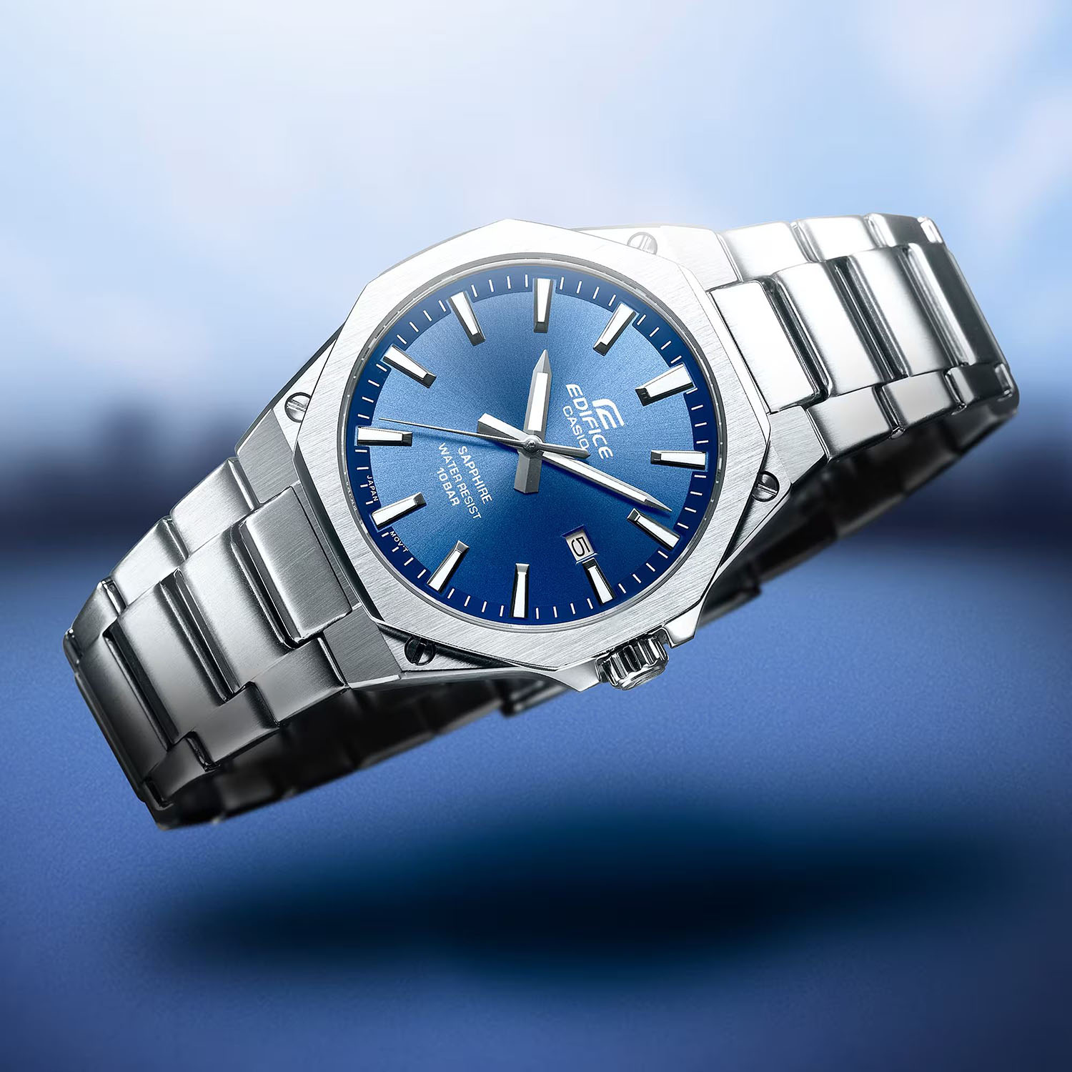 EDIFICE EFR-S108DJ-2AUEF zegarek srebrny klasyczny Edifice bransoleta - miniatura 2