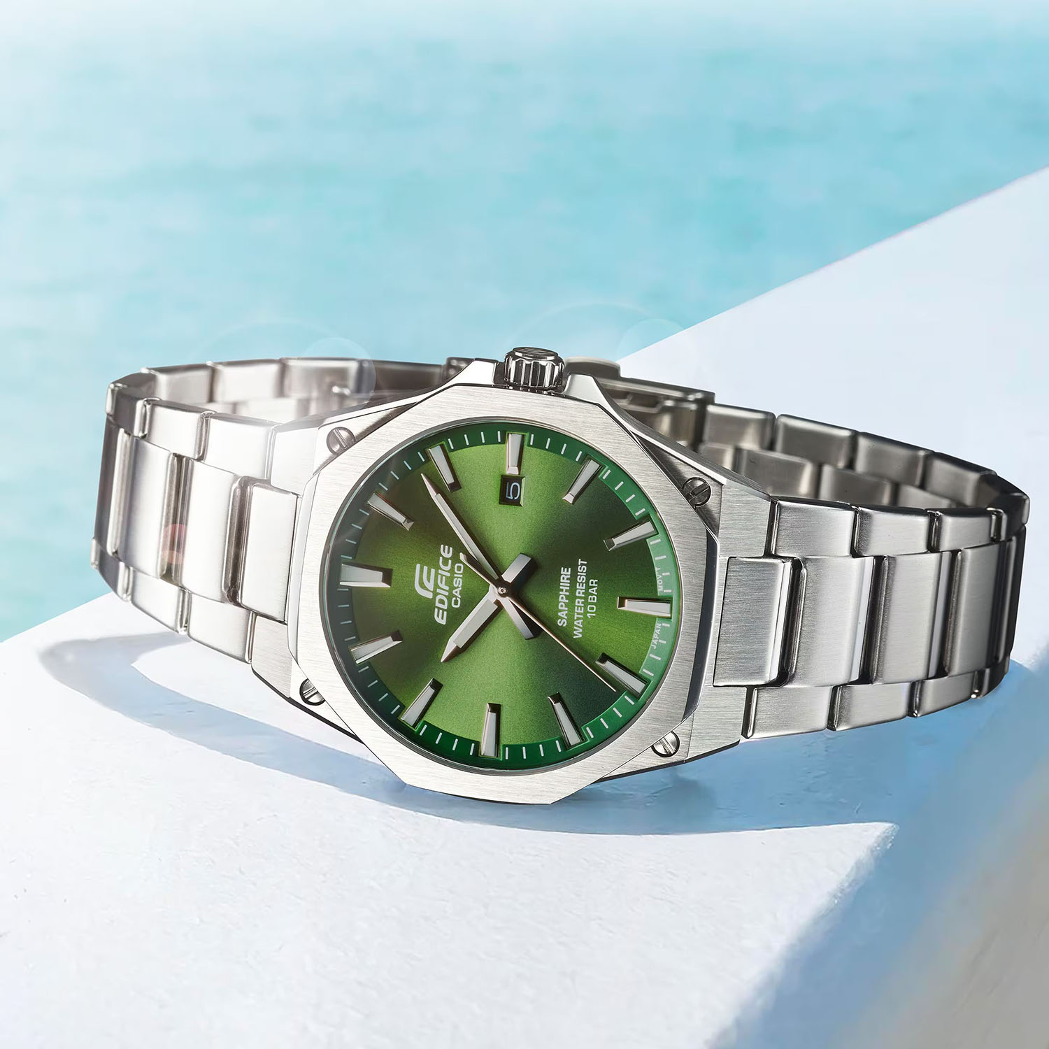 EDIFICE EFR-S108DJ-3AUEF zegarek srebrny klasyczny Edifice bransoleta - miniatura 5
