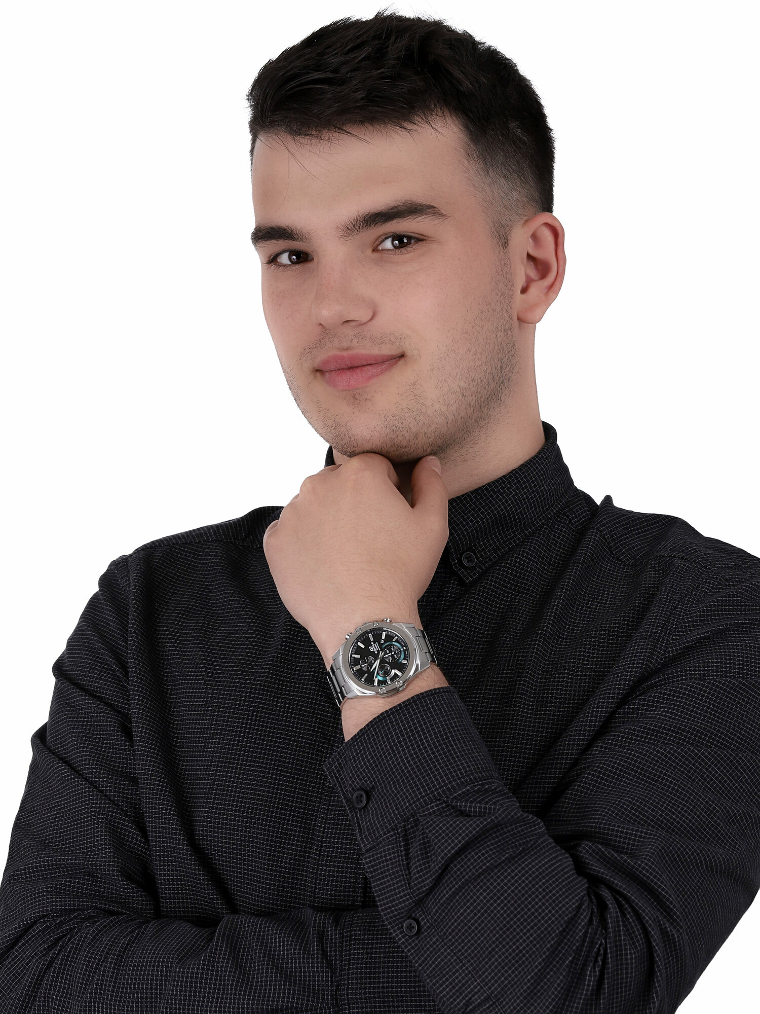 EDIFICE EFR-S567D-1AVUEF Slim Sapphire Chrono zegarek sportowy EDIFICE Momentum - miniatura 2