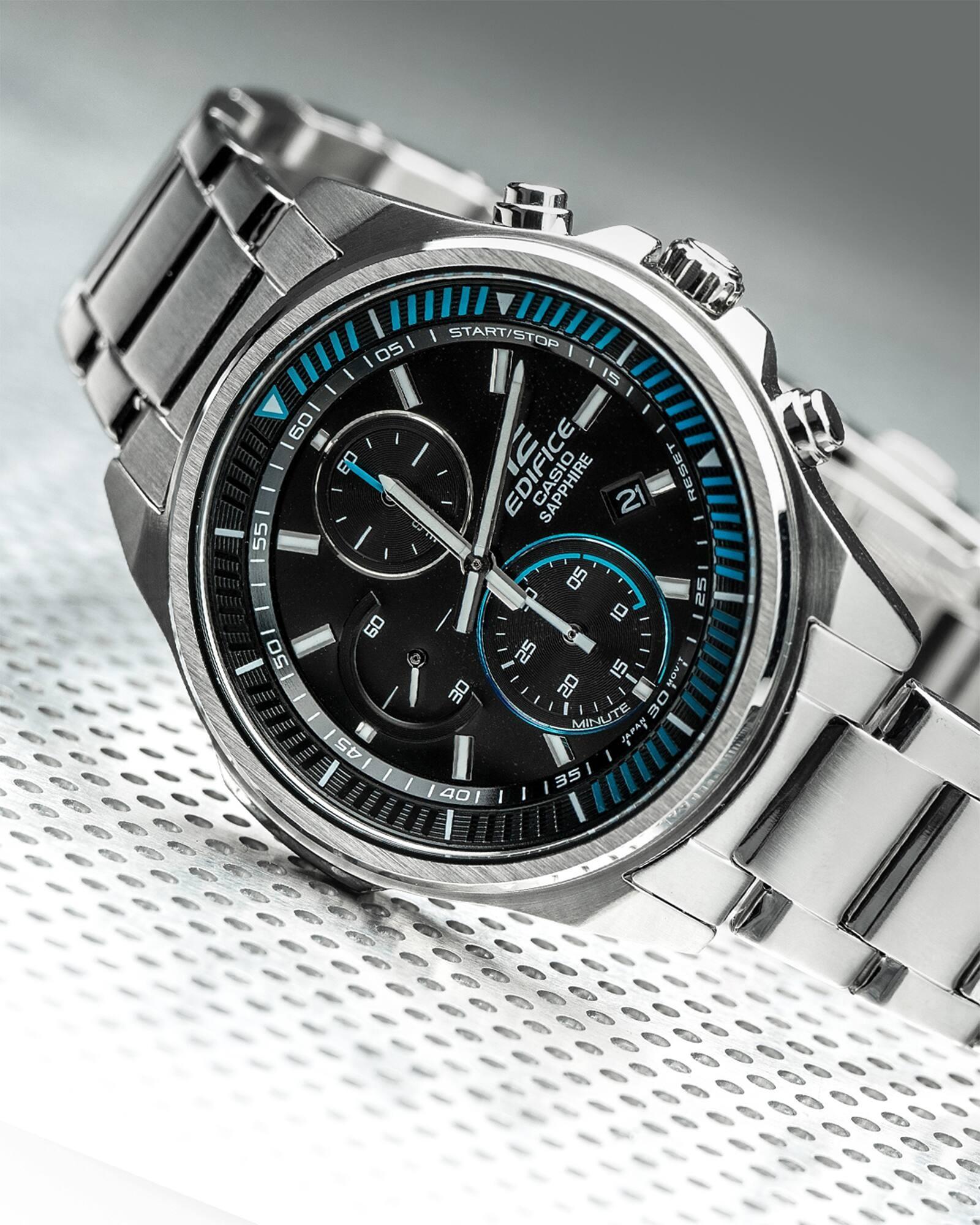 EDIFICE EFR-S572D-1AVUEF zegarek srebrny sportowy Edifice bransoleta - miniatura 5