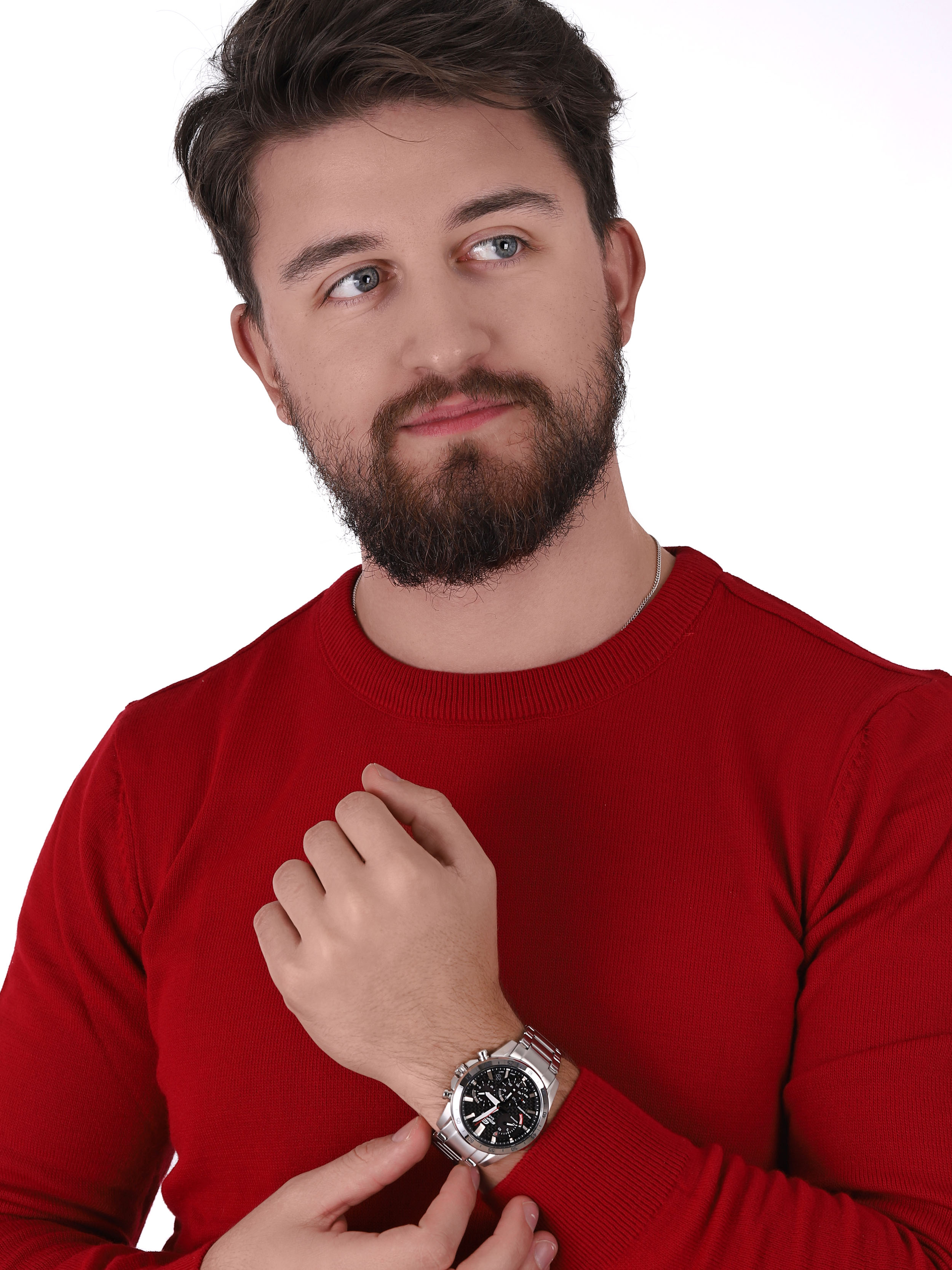 EDIFICE EFS-S580D-1AVUEF zegarek srebrny klasyczny EDIFICE Momentum bransoleta - miniatura 2