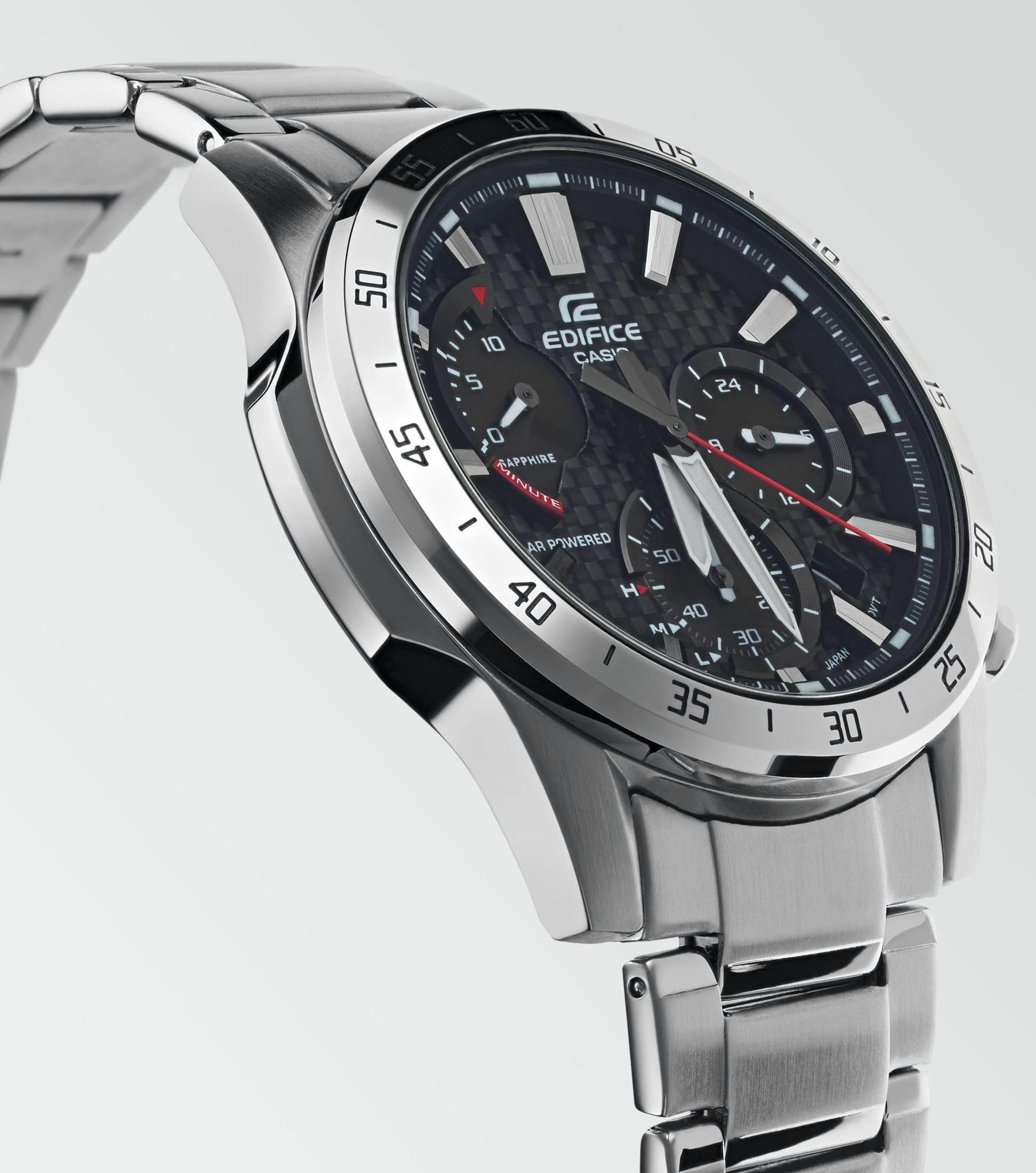EDIFICE EFS-S580D-1AVUEF zegarek srebrny klasyczny EDIFICE Premium bransoleta - miniatura 5