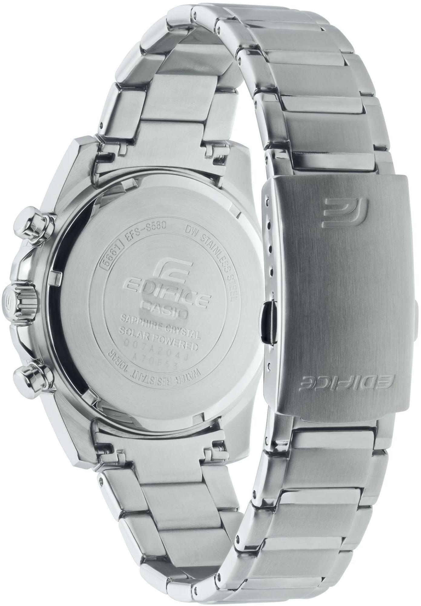 EDIFICE EFS-S580D-1AVUEF zegarek srebrny klasyczny EDIFICE Premium bransoleta - miniatura 6