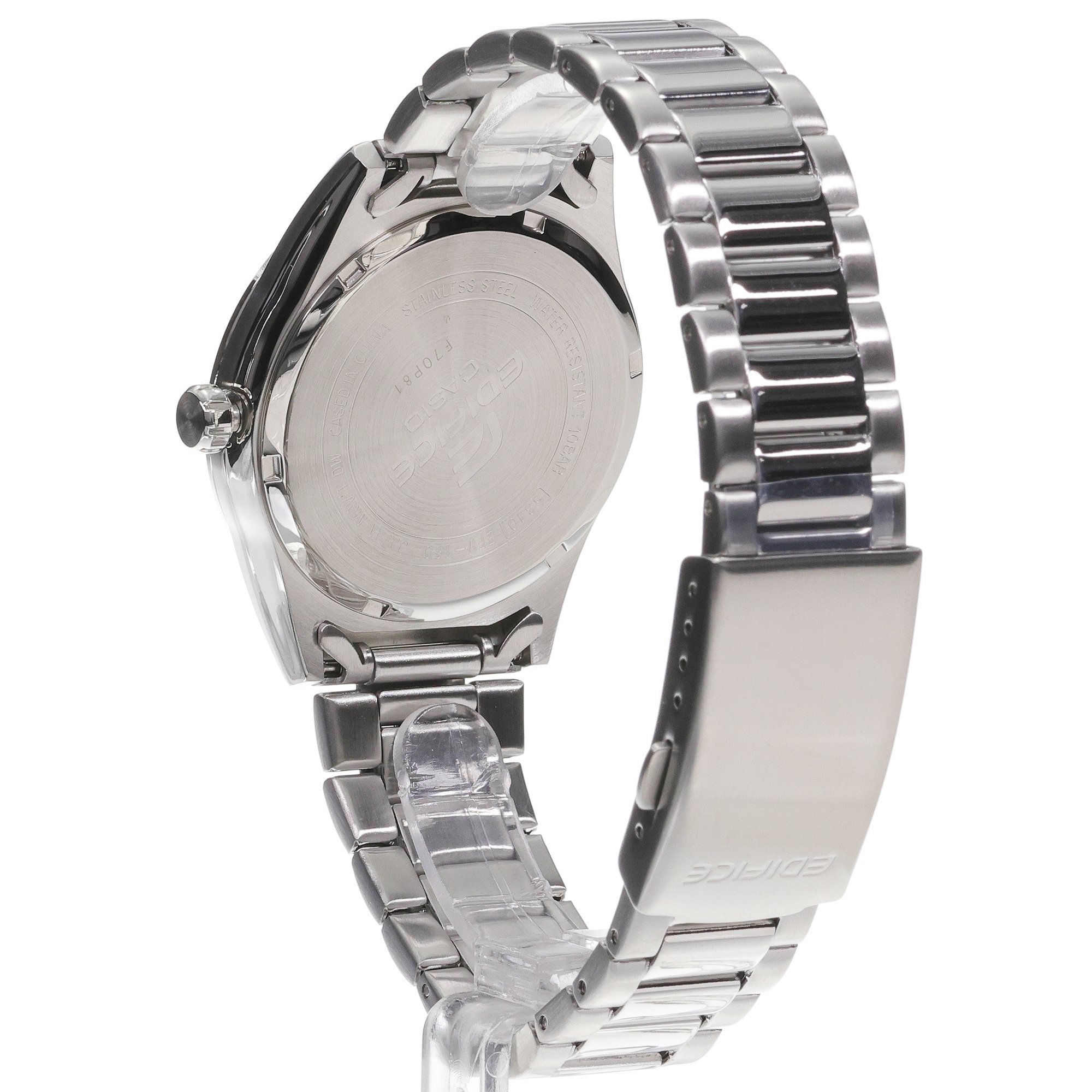 EDIFICE EFV-160D-3AVEF zegarek srebrny klasyczny EDIFICE Momentum bransoleta