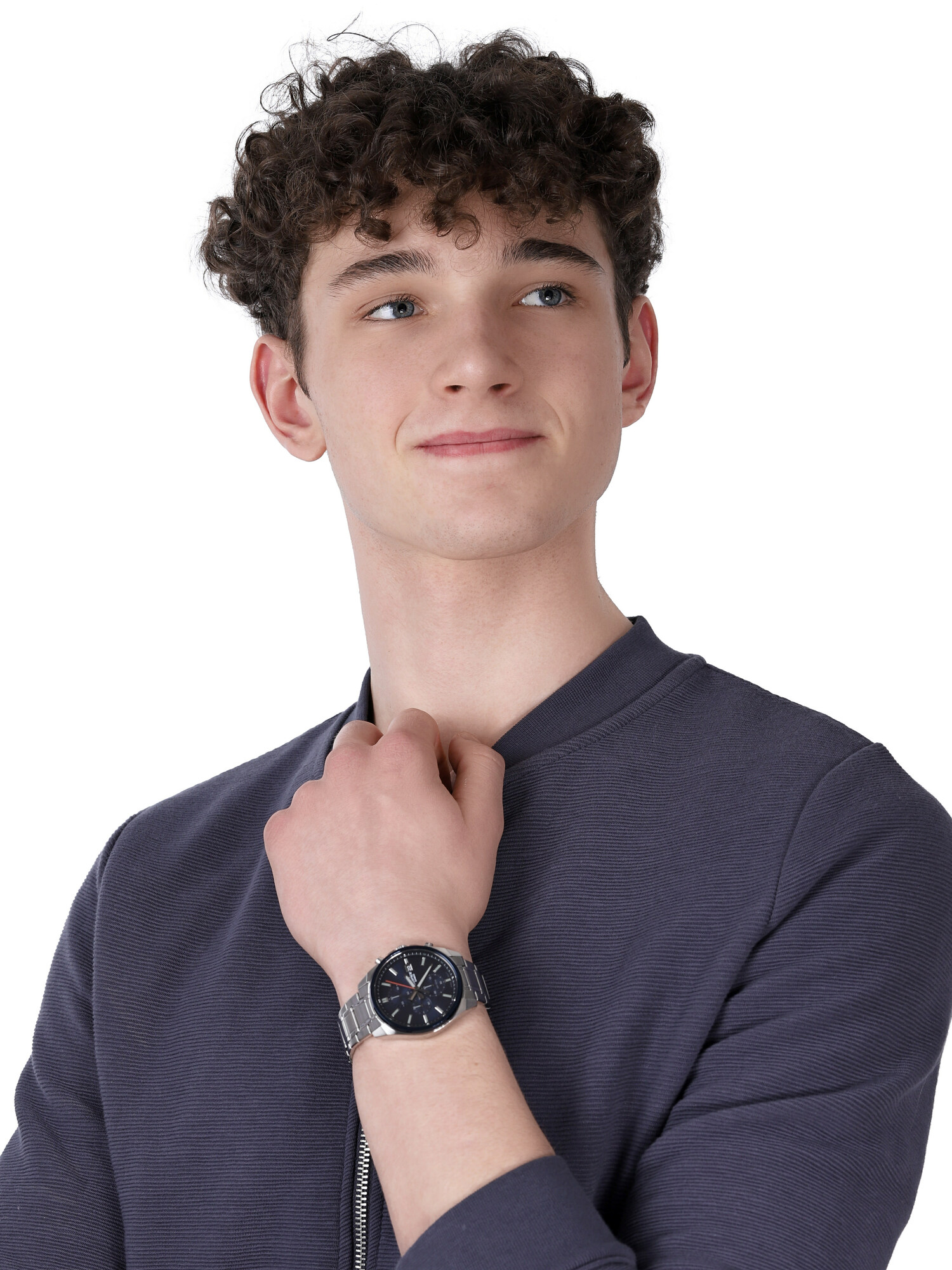 Edifice EFV-610DB-2AVUEF zegarek srebrny klasyczny Edifice bransoleta - miniatura 2