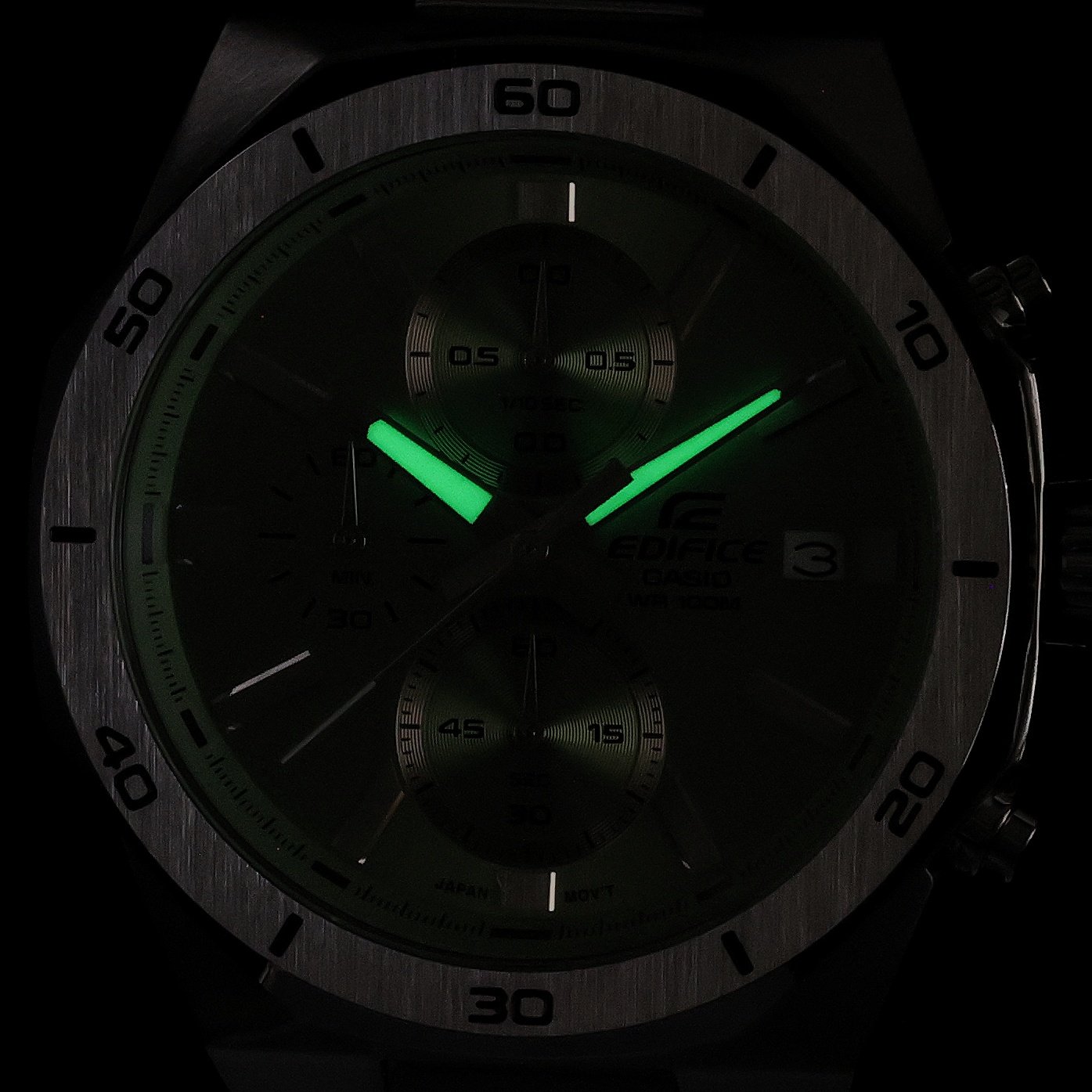 EDIFICE EFV-640D-3AVUEF EDIFICE Premium sportowy zegarek srebrny