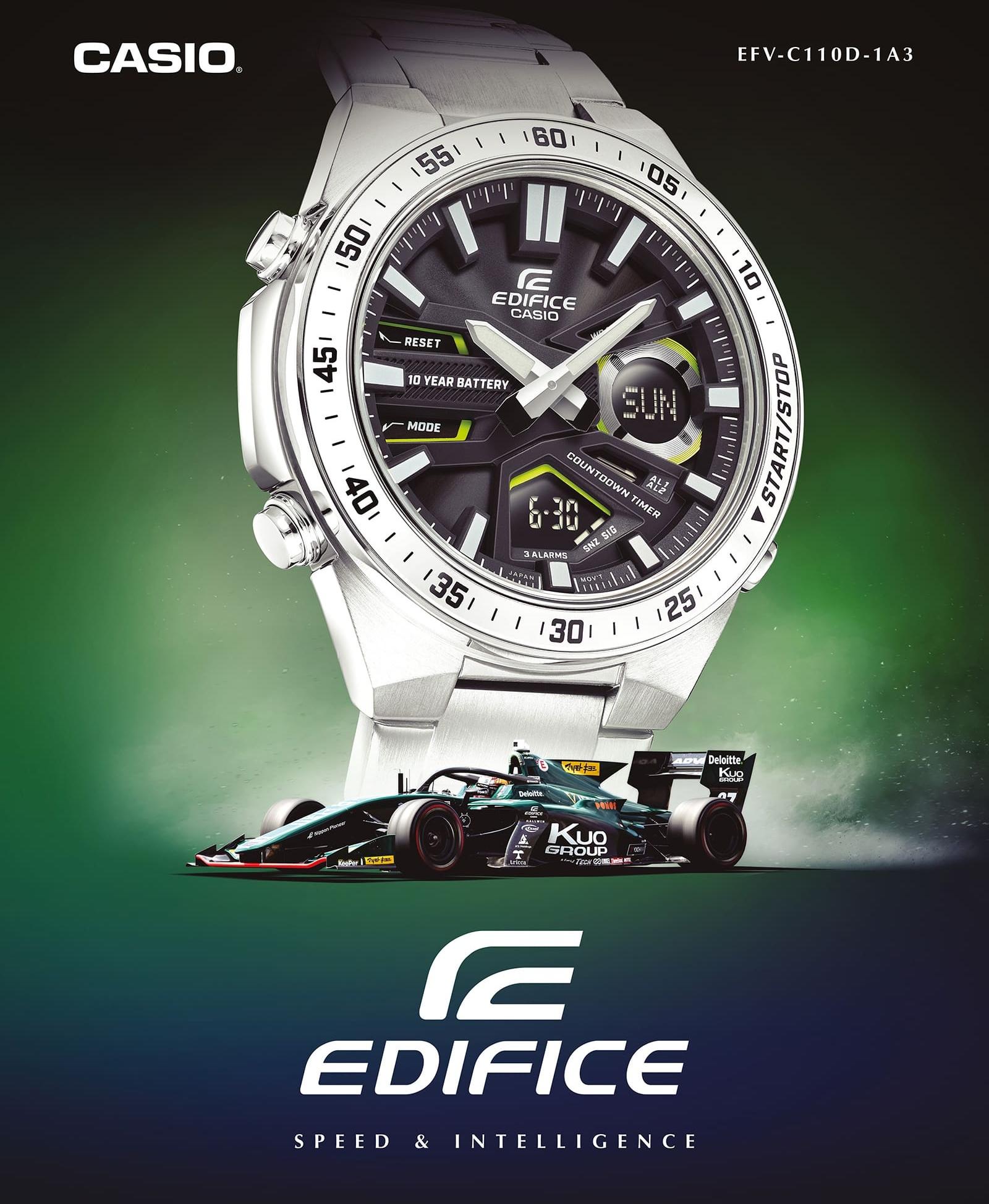 EDIFICE EFV-C110D-1A3VEF zegarek męski EDIFICE Momentum