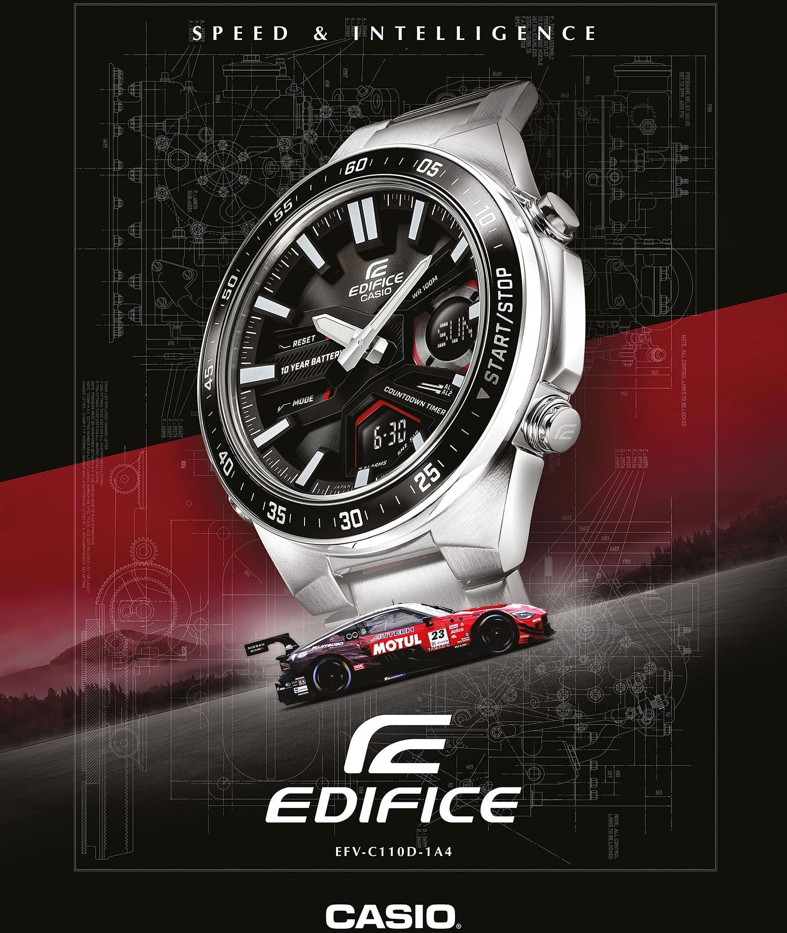 EDIFICE EFV-C110D-1A4VEF zegarek męski EDIFICE Momentum