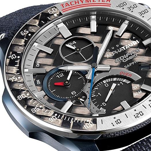 EDIFICE EQB-1000AT-1AER EDIFICE Premium SCUDERIA ALPHATAURI 2021 zegarek męski sportowy szafirowe