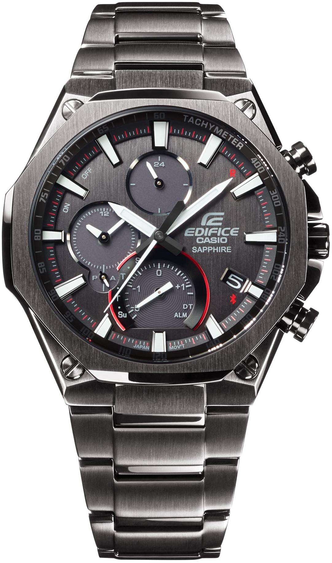 EDIFICE EQB-1100DC-1AER smartwatch szary sportowy EDIFICE Premium bransoleta - miniatura 5