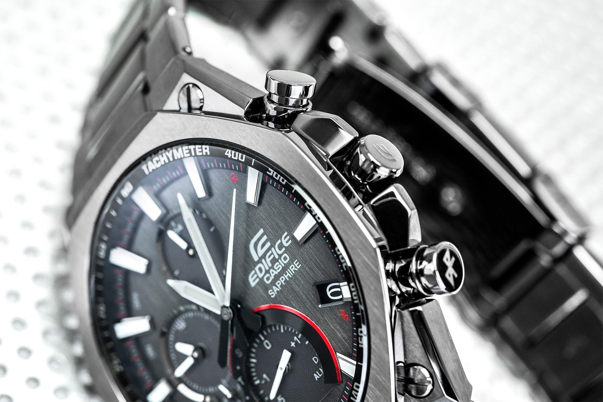 EDIFICE EQB-1100DC-1AER smartwatch szary sportowy EDIFICE Premium bransoleta - miniatura 6