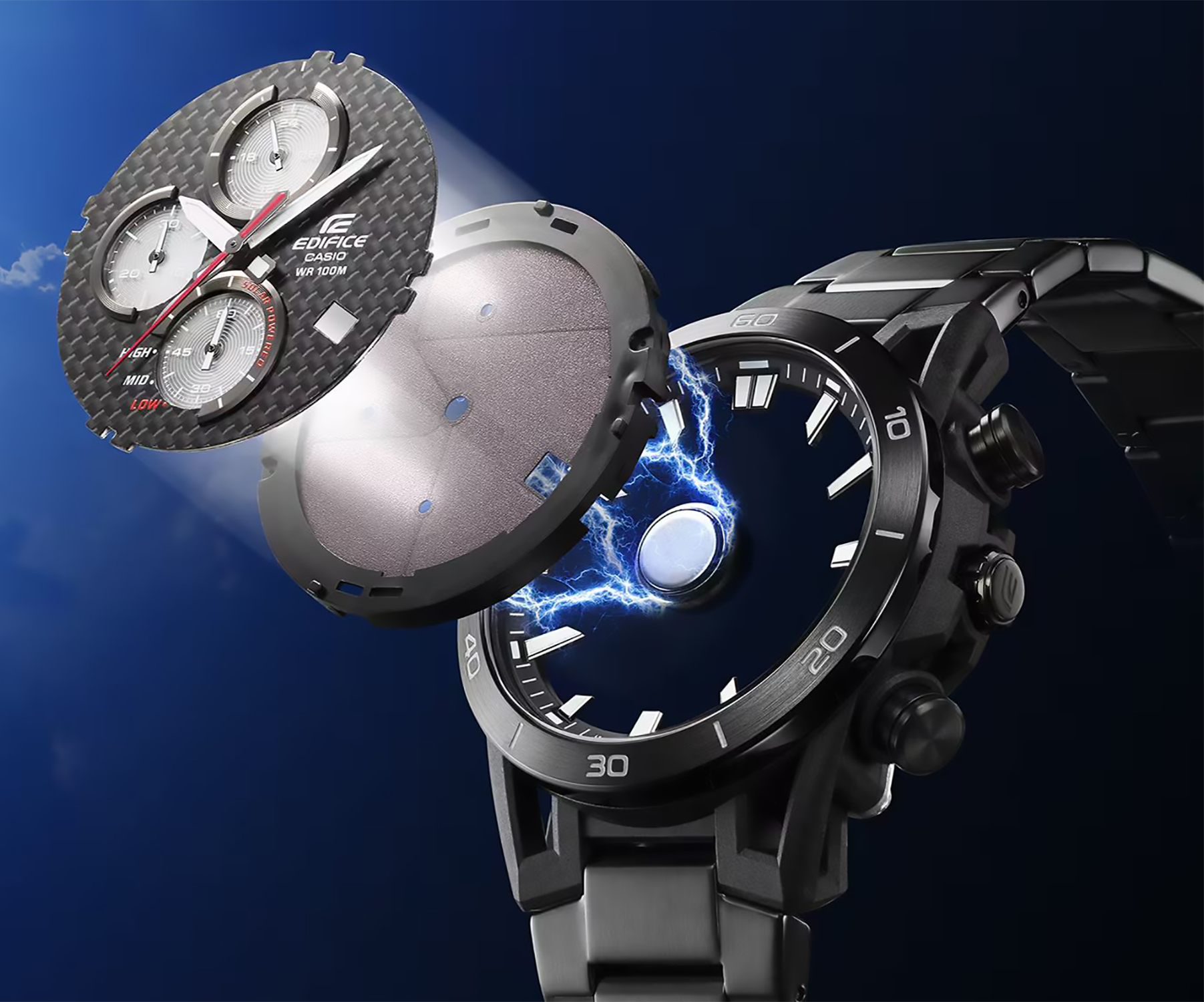 EDIFICE EQS-960PB-1AVEF EDIFICE SOSPENSIONE zegarek sportowy EDIFICE Premium - miniatura 4