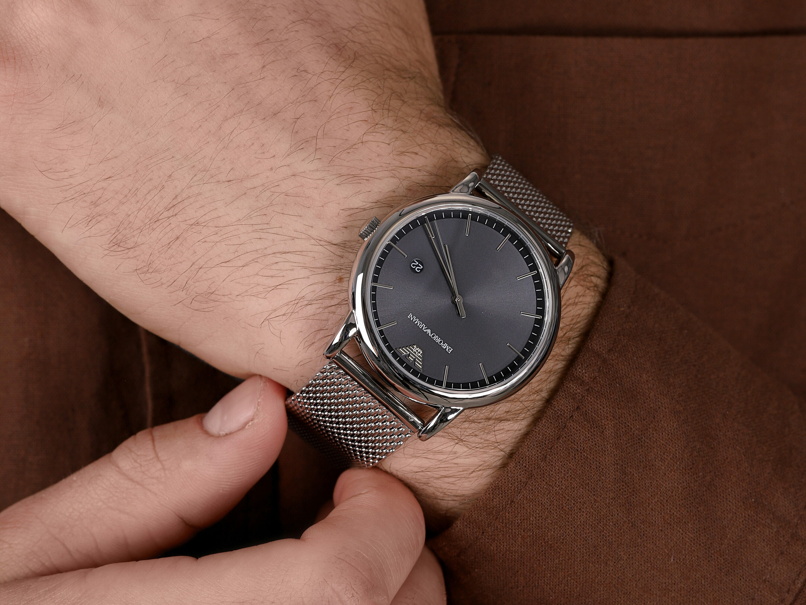 Emporio Armani AR11069 zegarek męski klasyczny Sports and Fashion bransoleta - miniatura 4