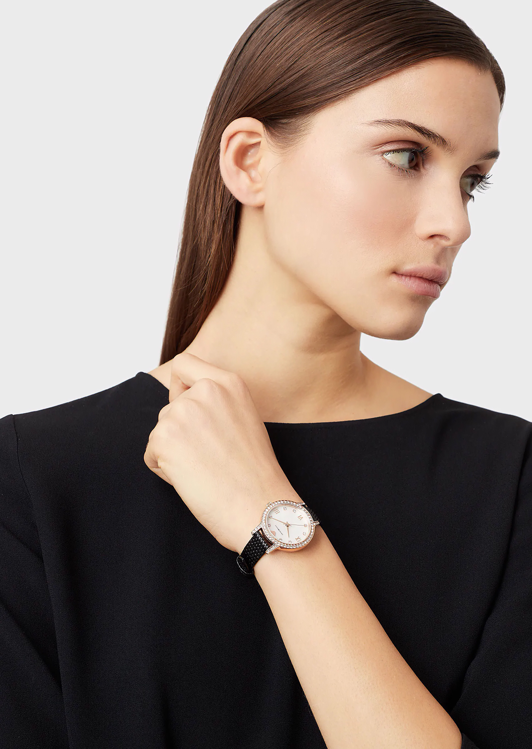 Emporio Armani AR11485 zegarek różowe złoto fashion-modowy Ladies pasek - miniatura 5