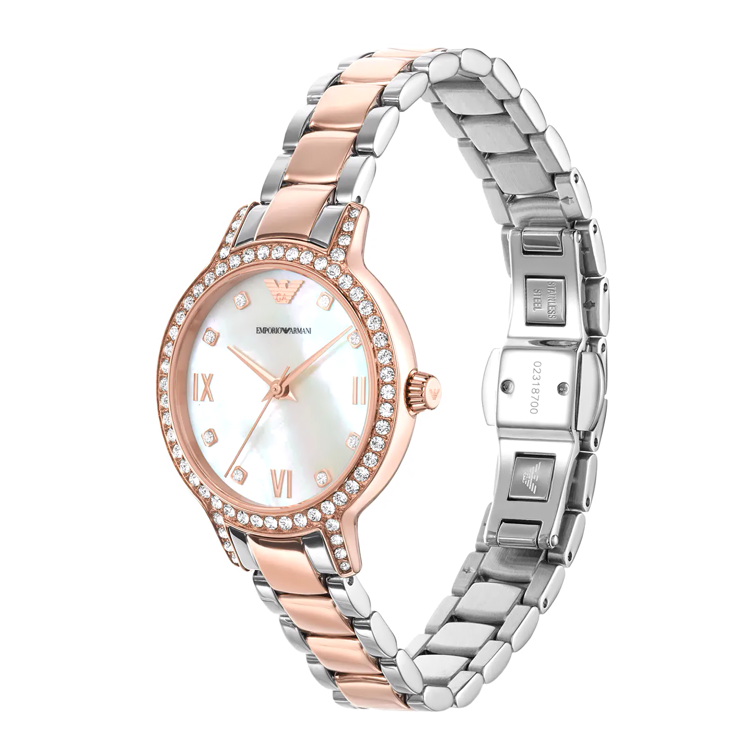 Emporio Armani AR11499 zegarek różowe złoto fashion-modowy Ladies bransoleta - miniatura 3